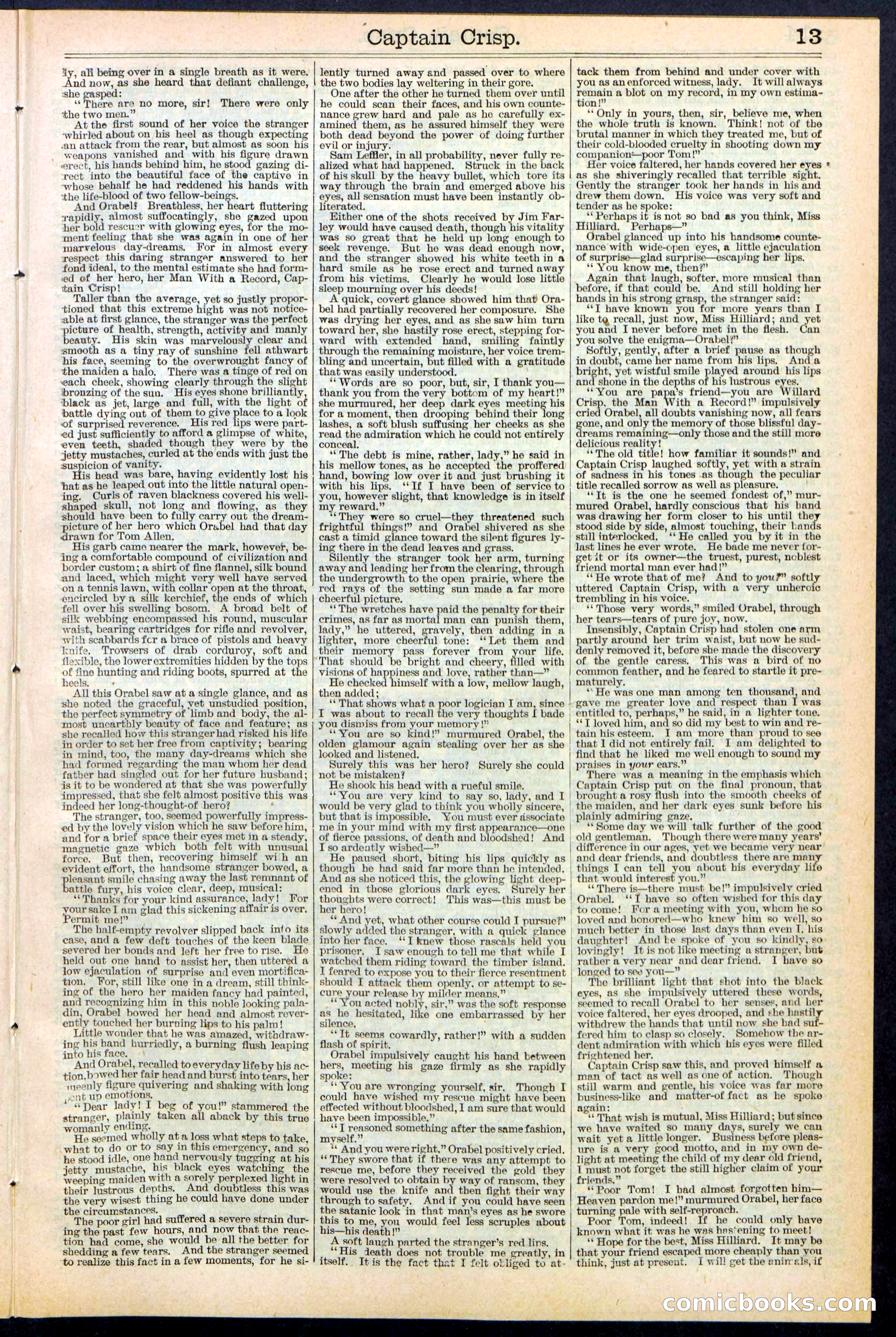 Beadle's Dime Library No. 372 — page 13 of 32