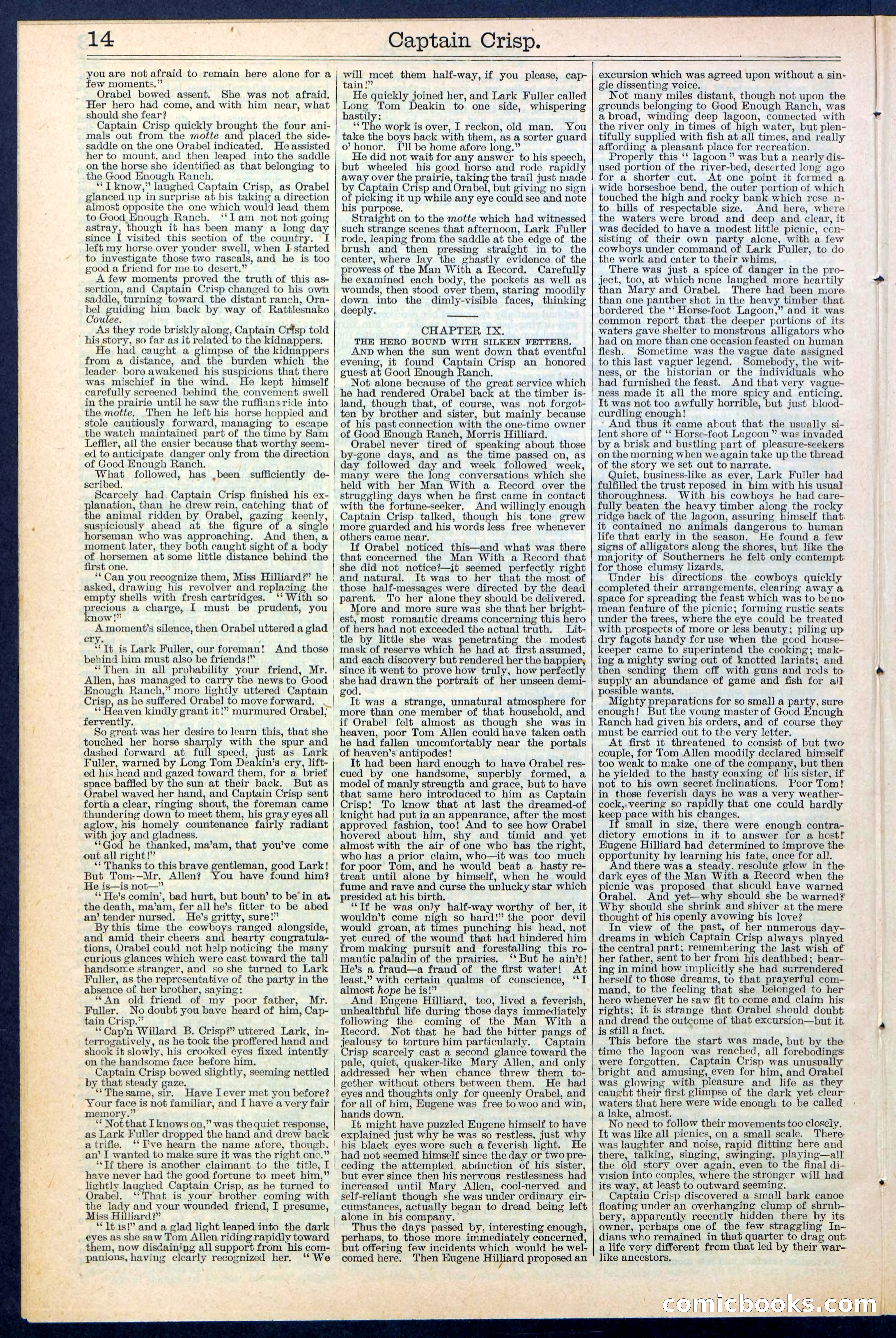 Beadle's Dime Library No. 372 — page 14 of 32
