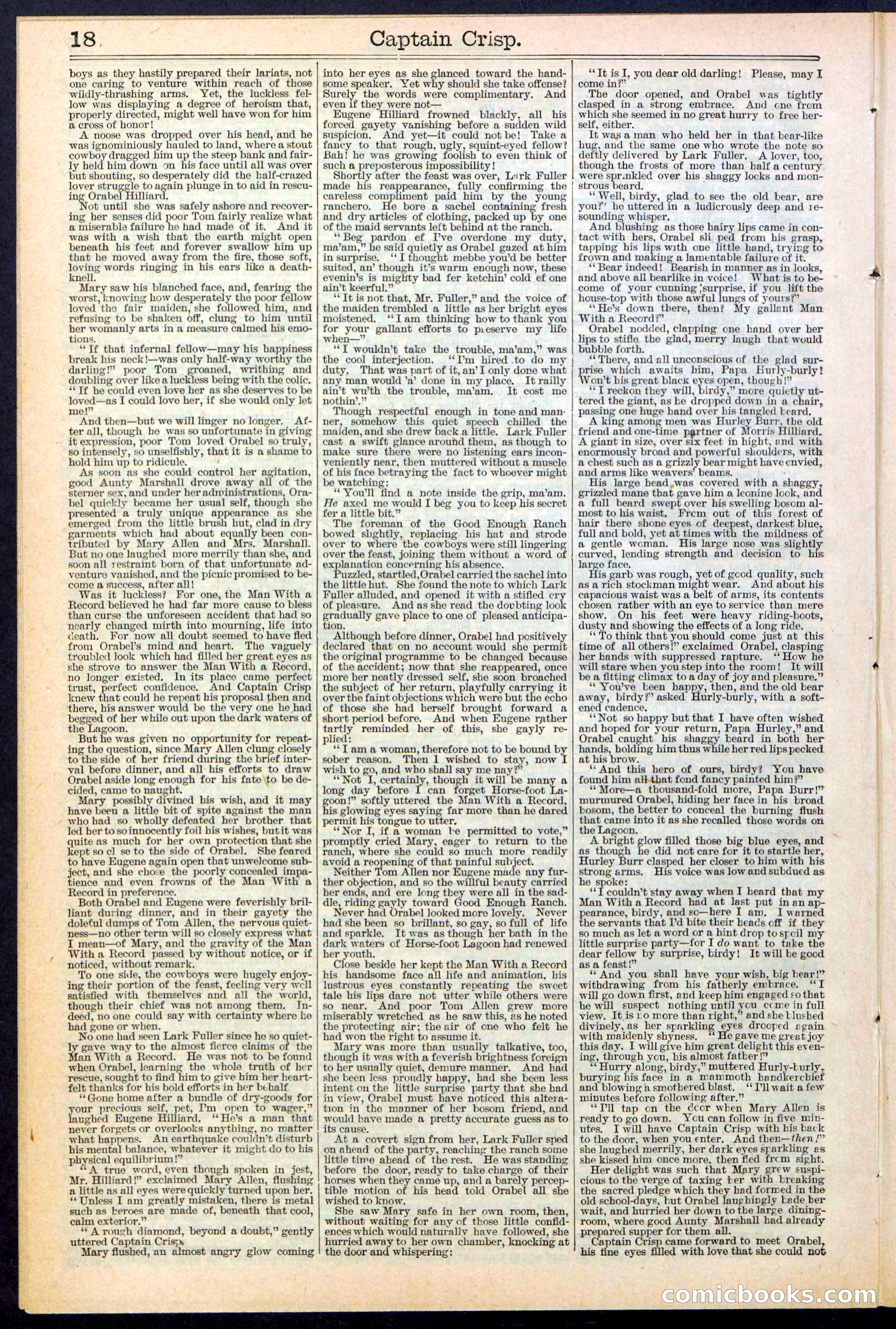 Beadle's Dime Library No. 372 — page 18 of 32