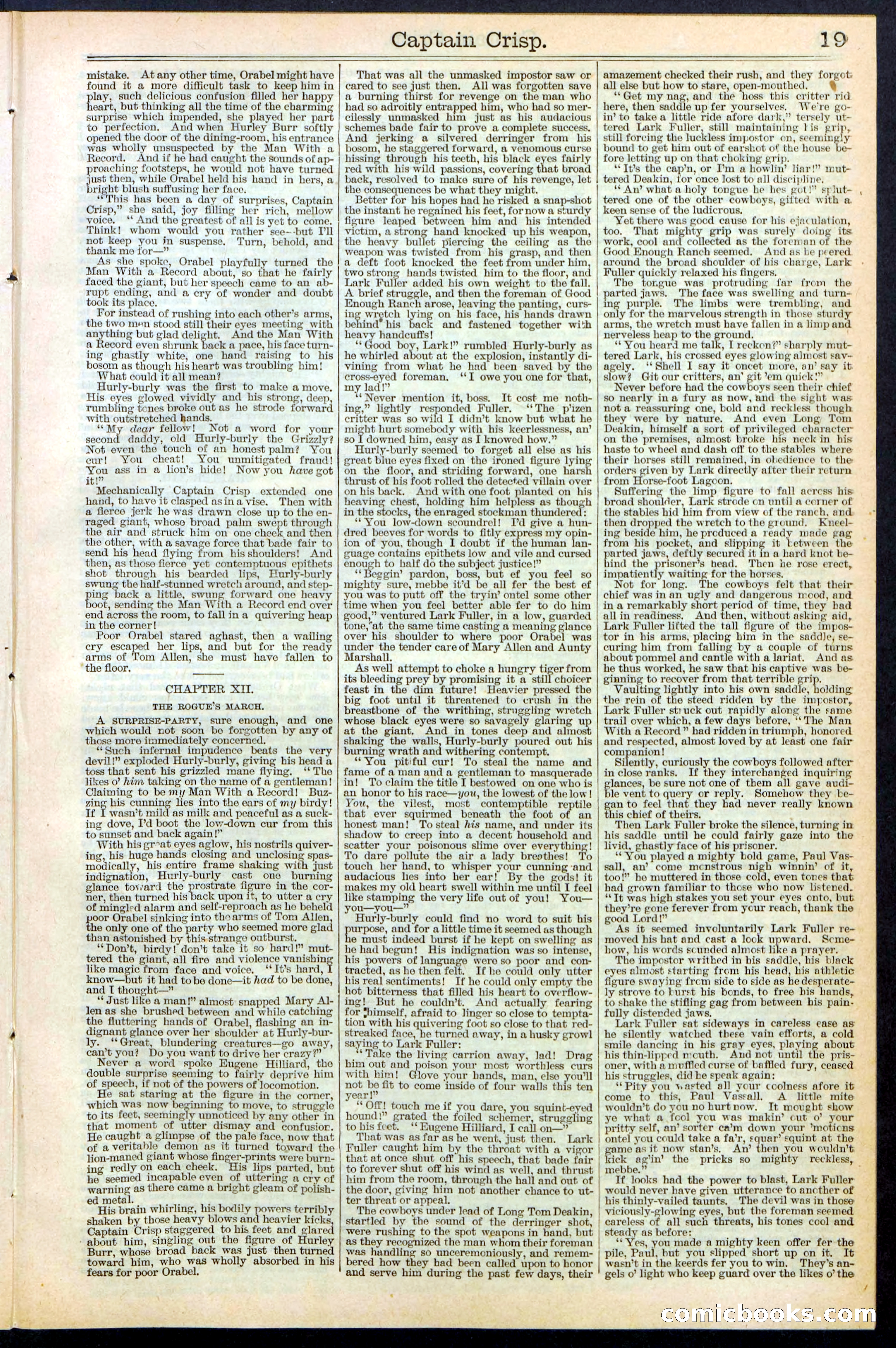 Beadle's Dime Library No. 372 — page 19 of 32