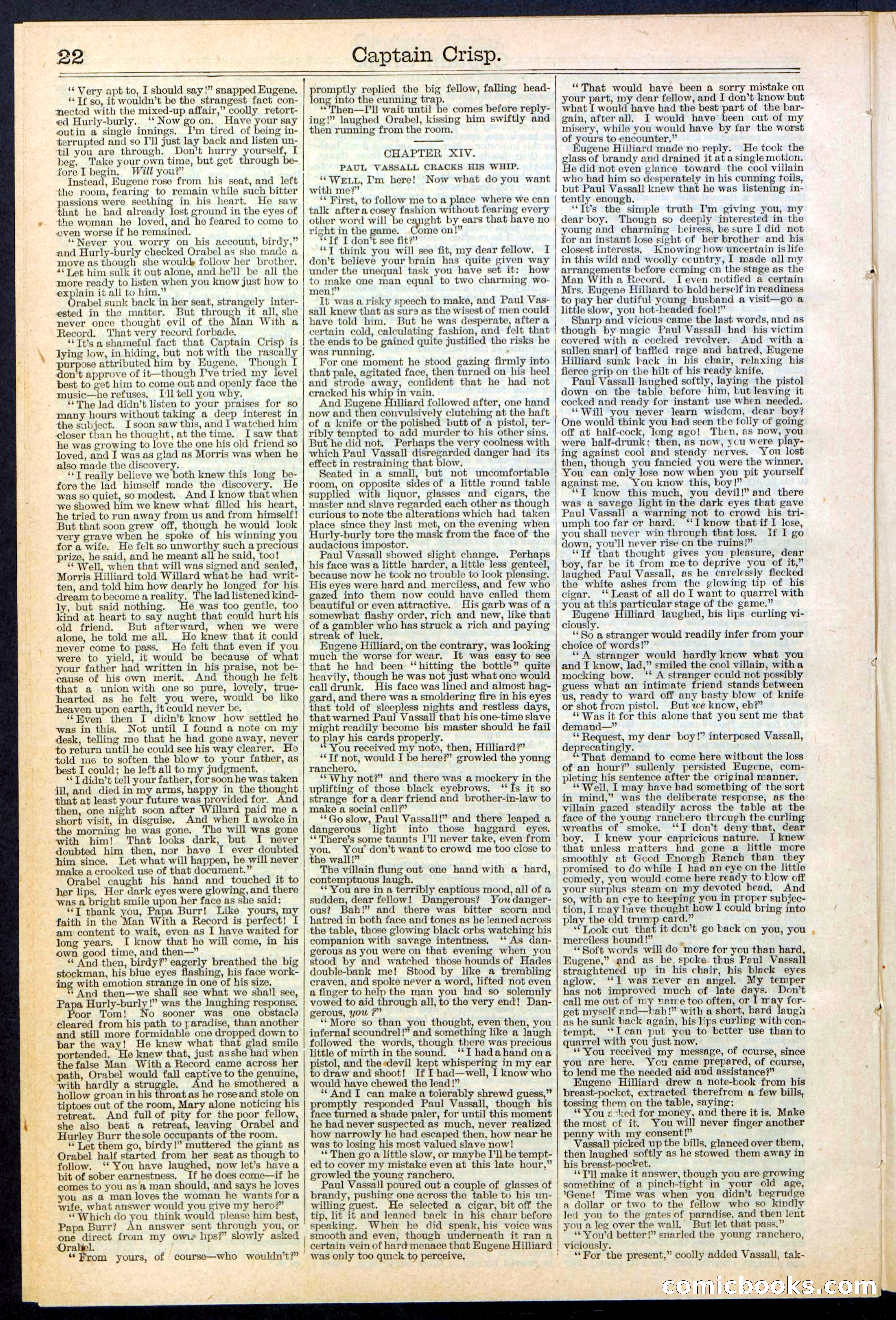 Beadle's Dime Library No. 372 — page 22 of 32