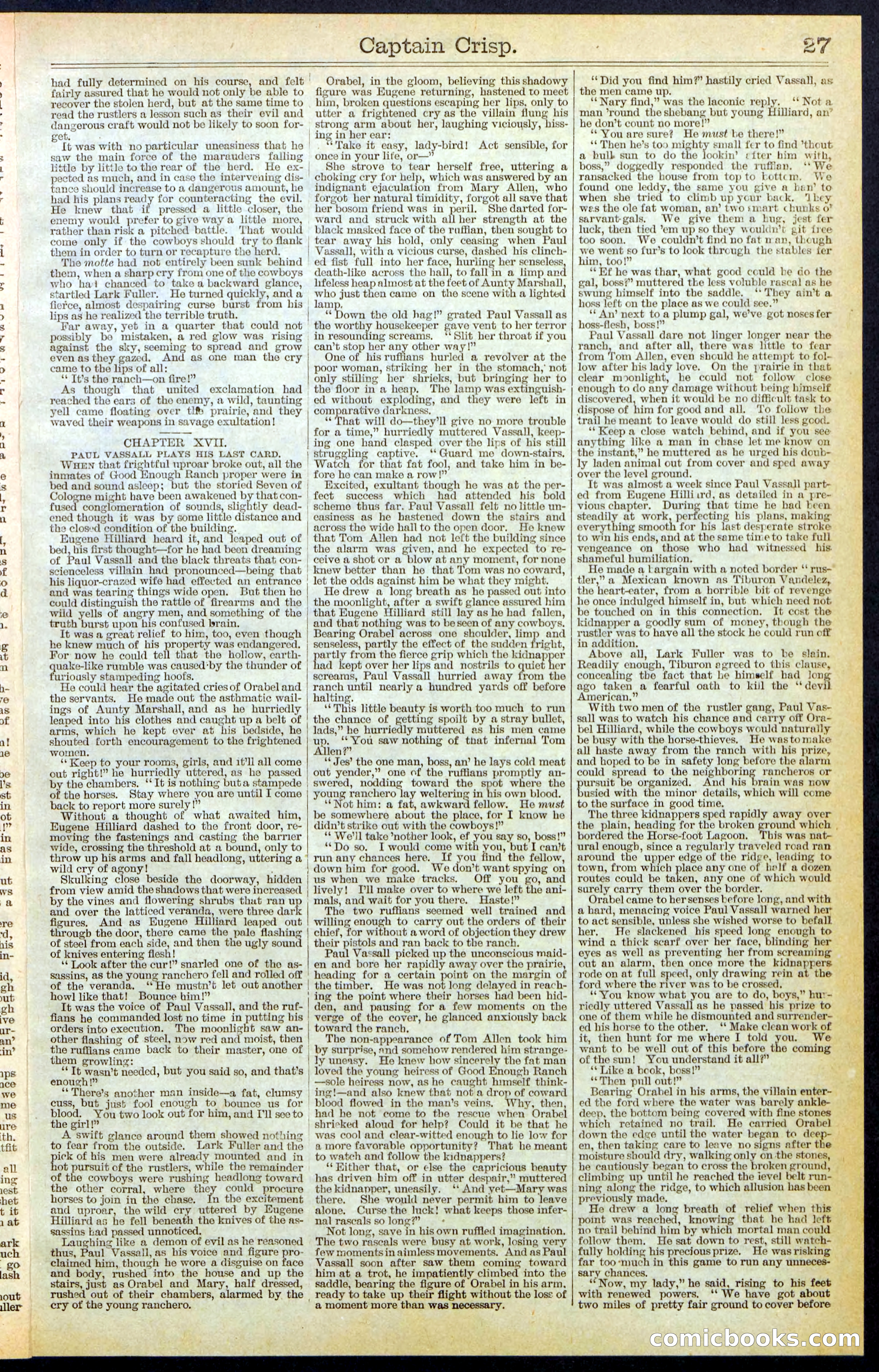 Beadle's Dime Library No. 372 — page 27 of 32