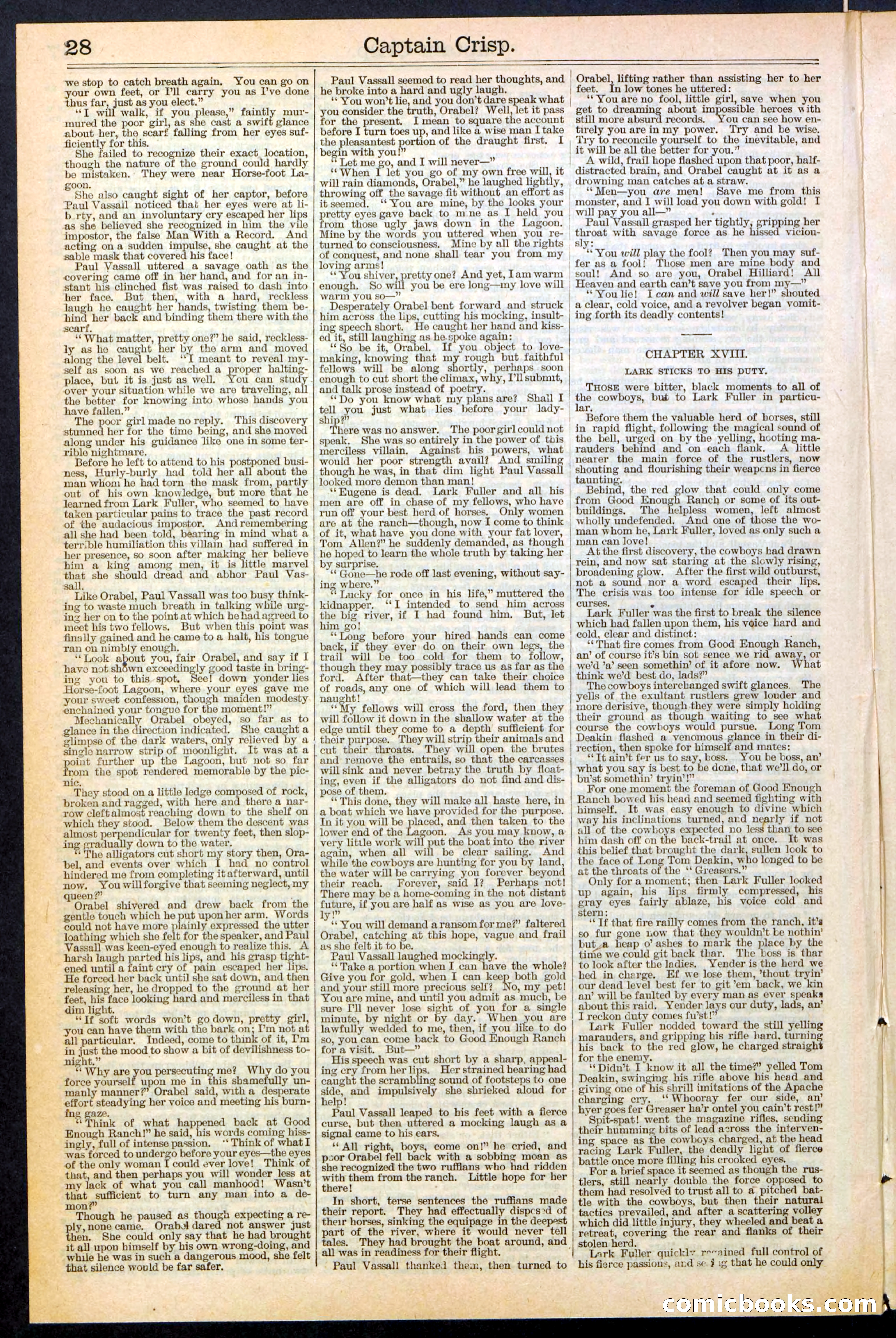 Beadle's Dime Library No. 372 — page 28 of 32