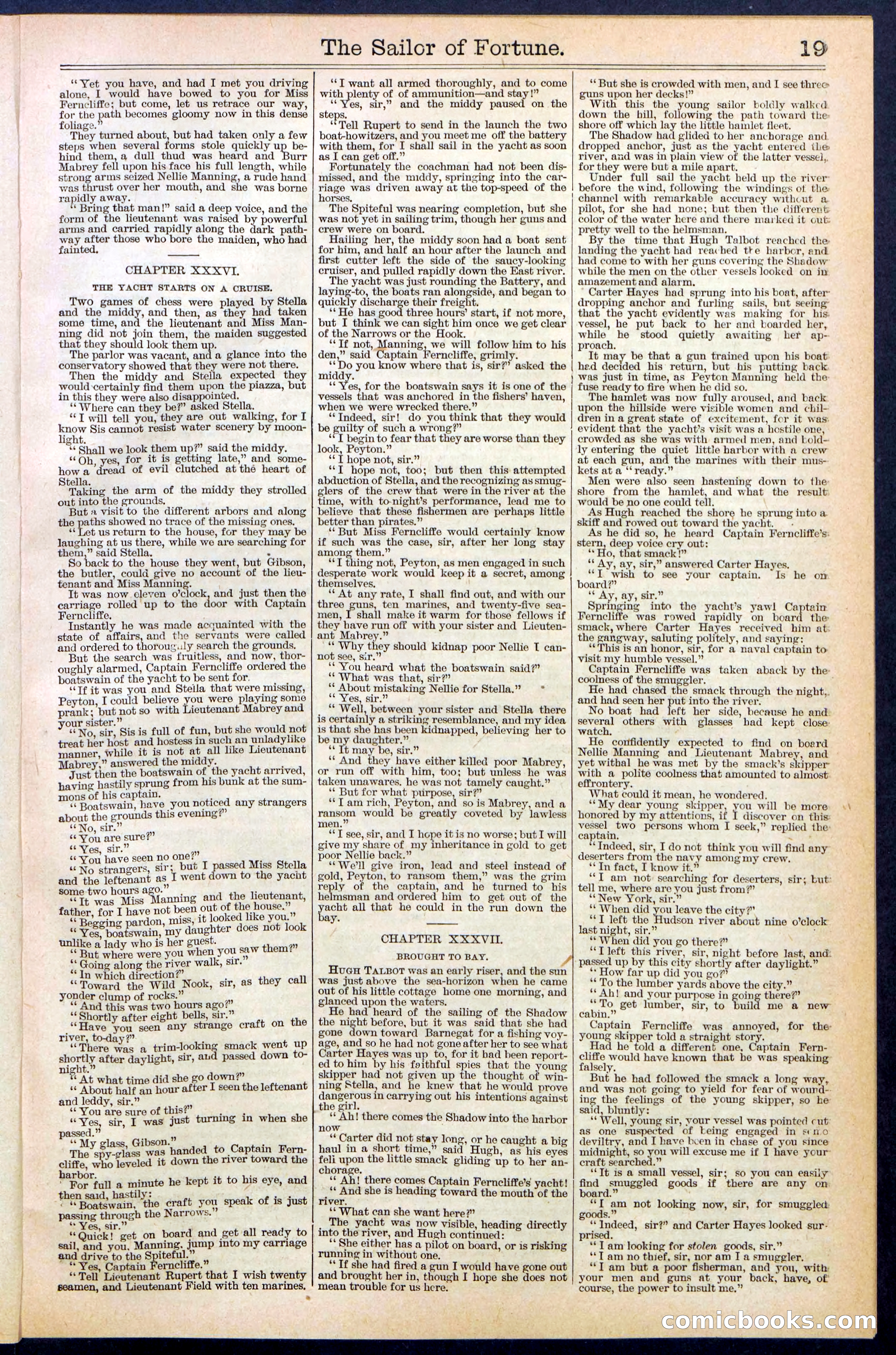 Beadle's New York Dime Library No. 373 — page 19 of 32