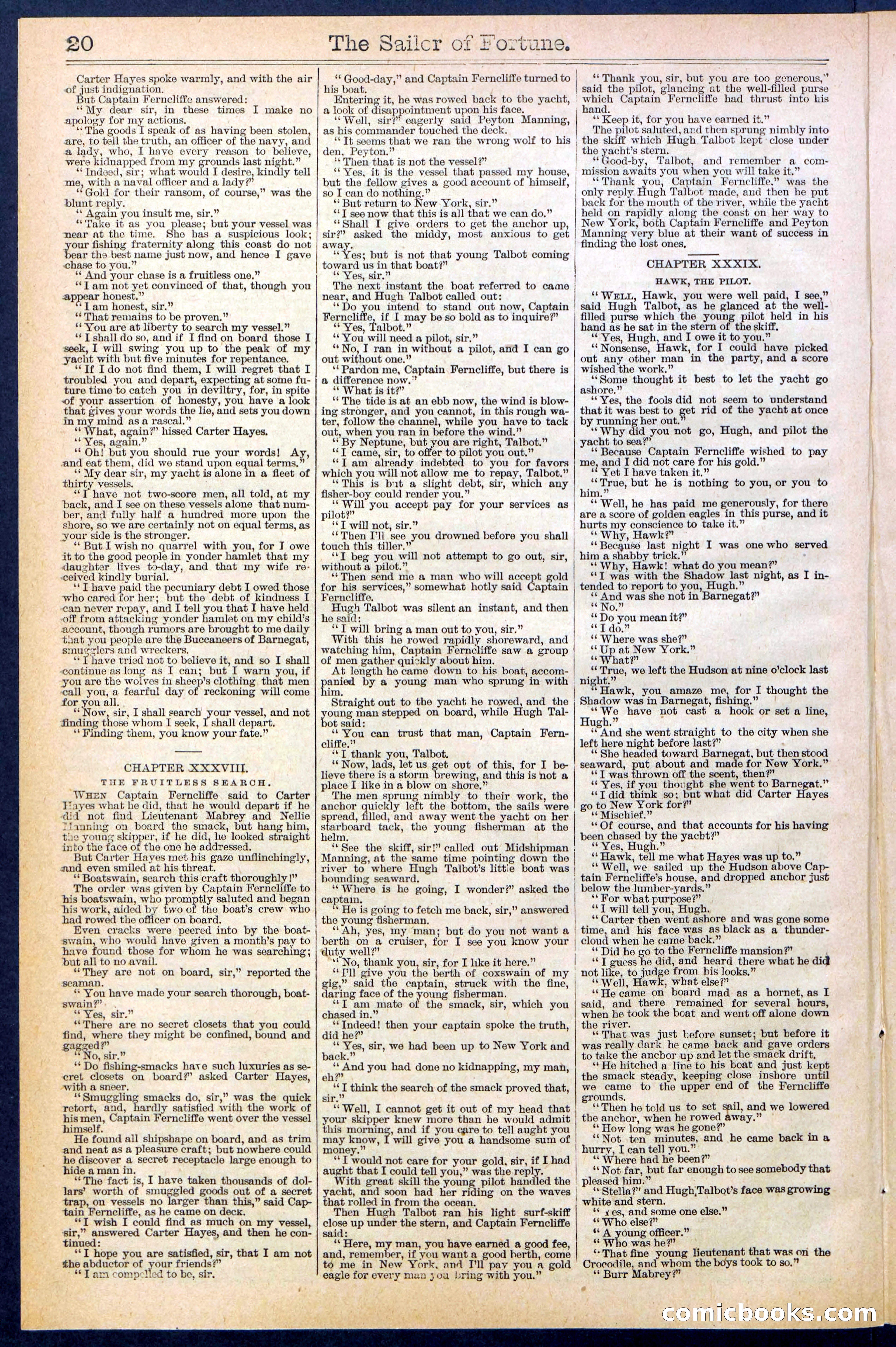 Beadle's New York Dime Library No. 373 — page 20 of 32