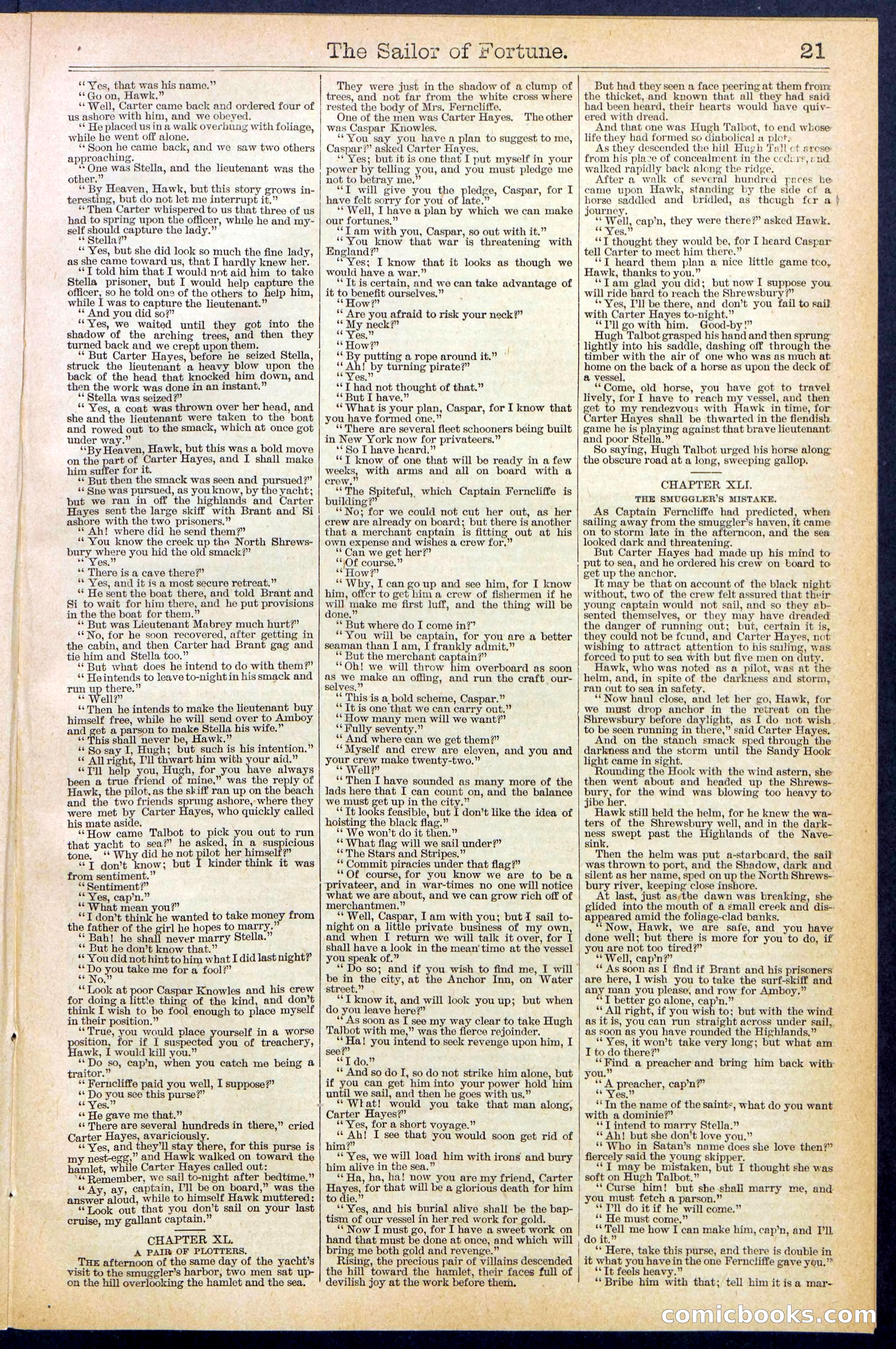Beadle's New York Dime Library No. 373 — page 21 of 32