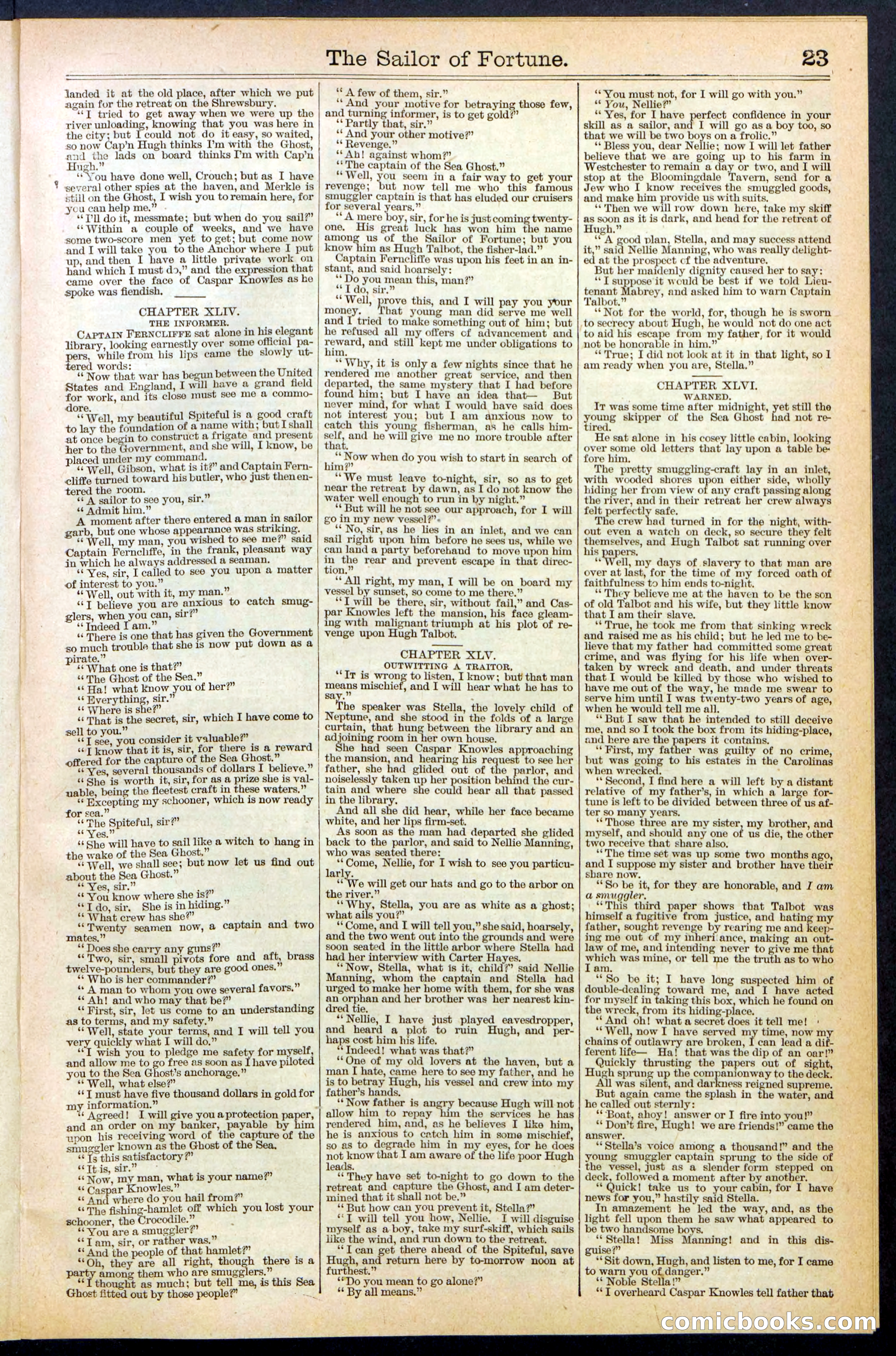 Beadle's New York Dime Library No. 373 — page 23 of 32