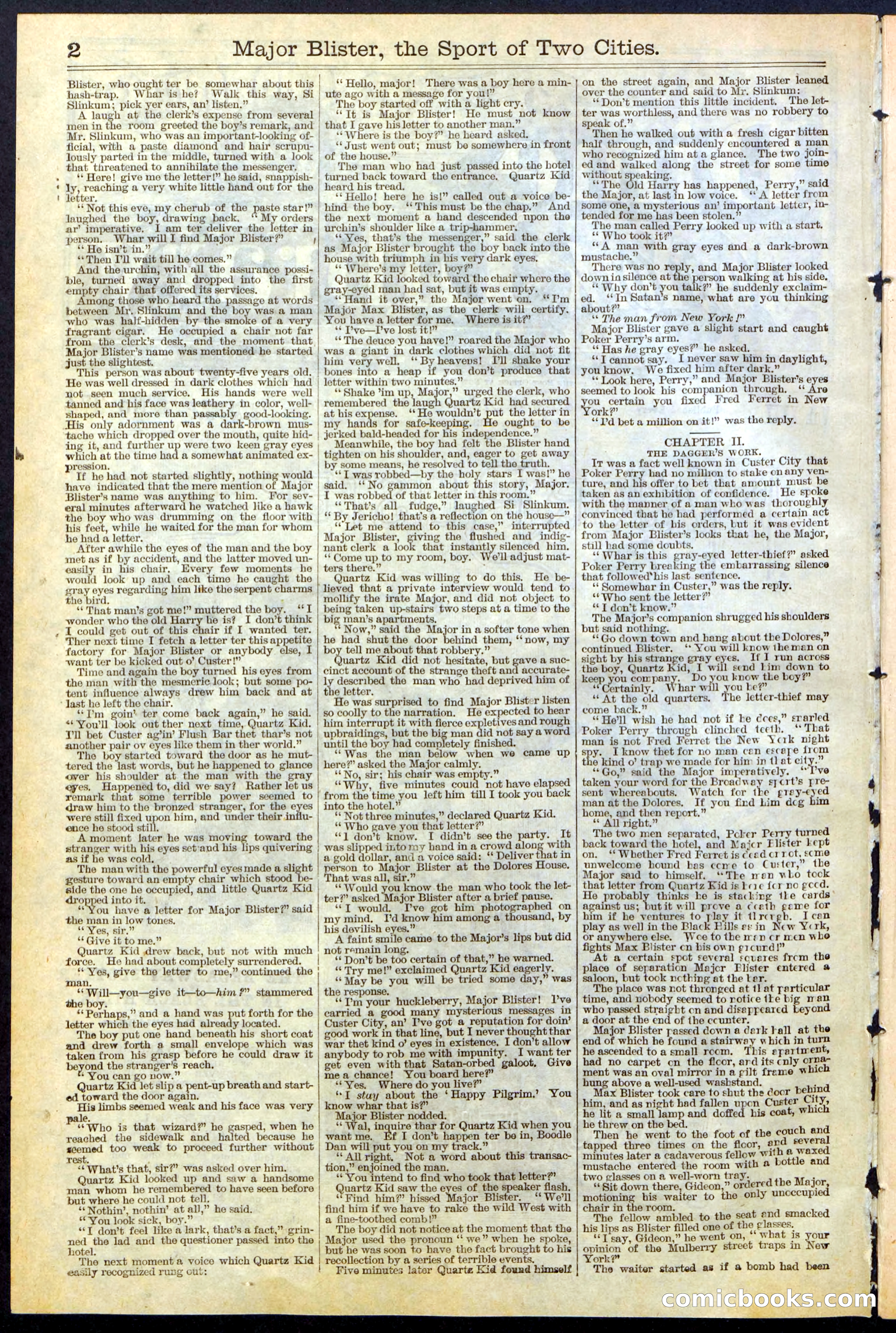 Beadle's New York Dime Library, No. 374 — page 2 of 32
