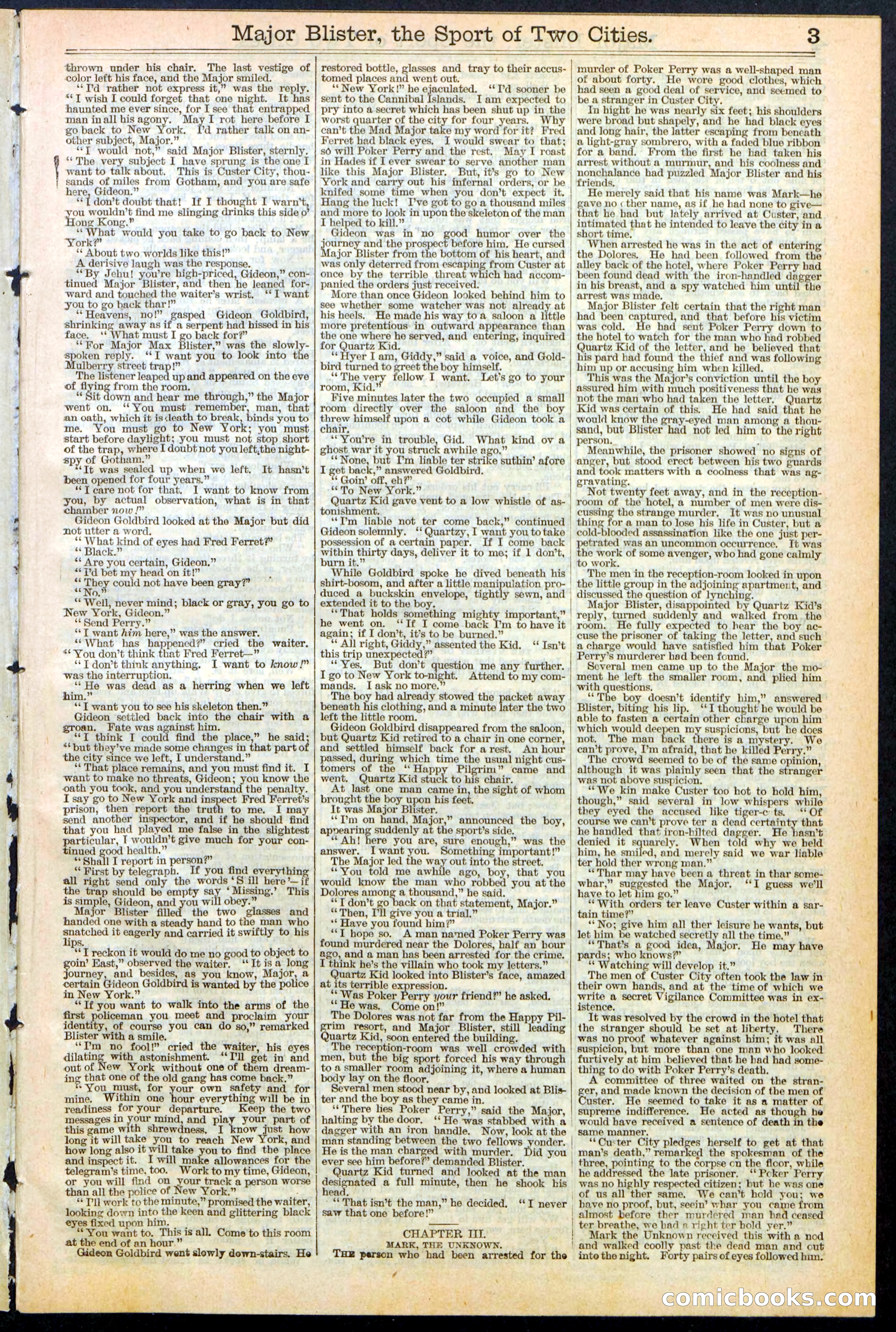 Beadle's New York Dime Library, No. 374 — page 3 of 32