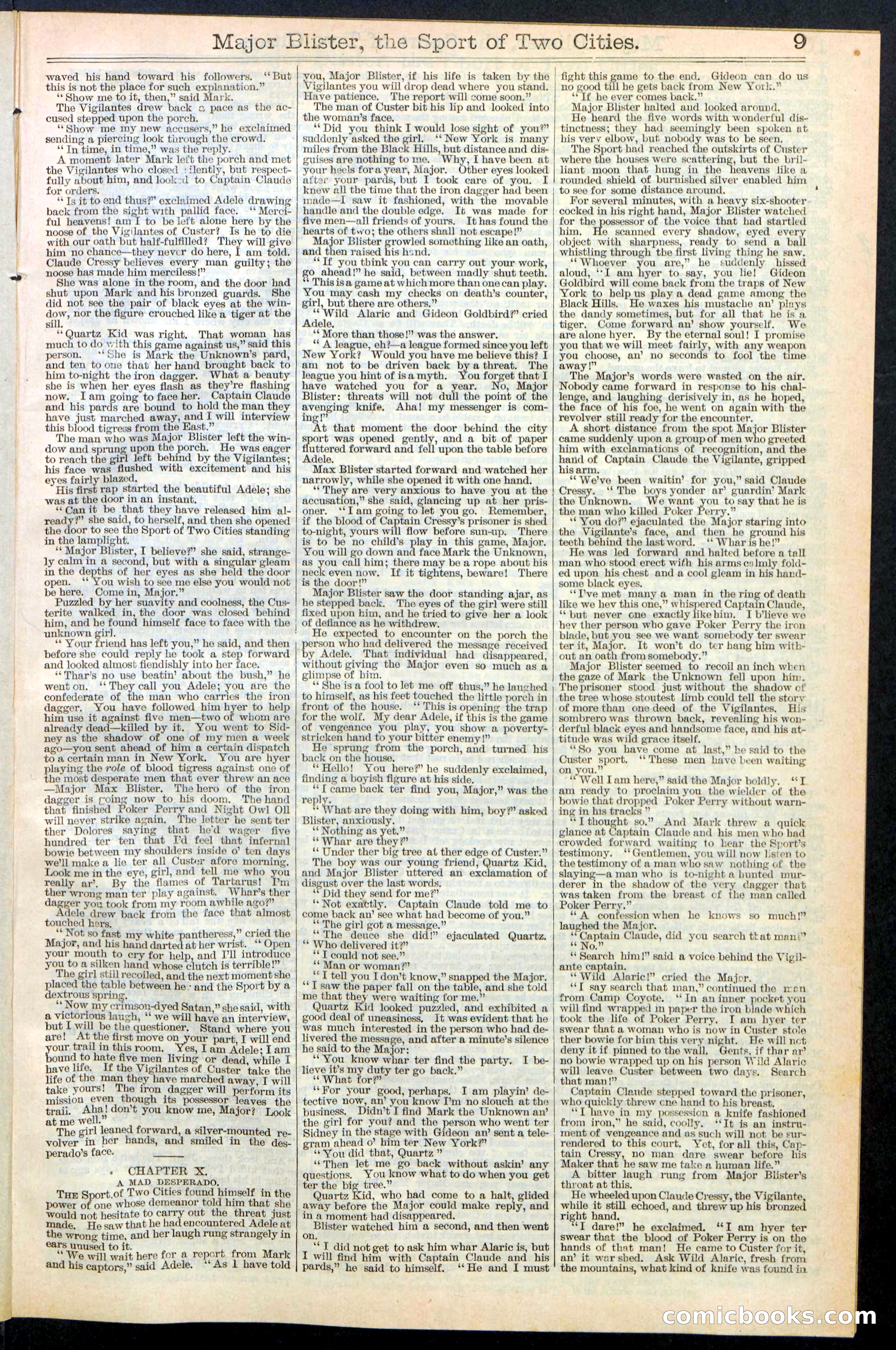Beadle's New York Dime Library, No. 374 — page 9 of 32