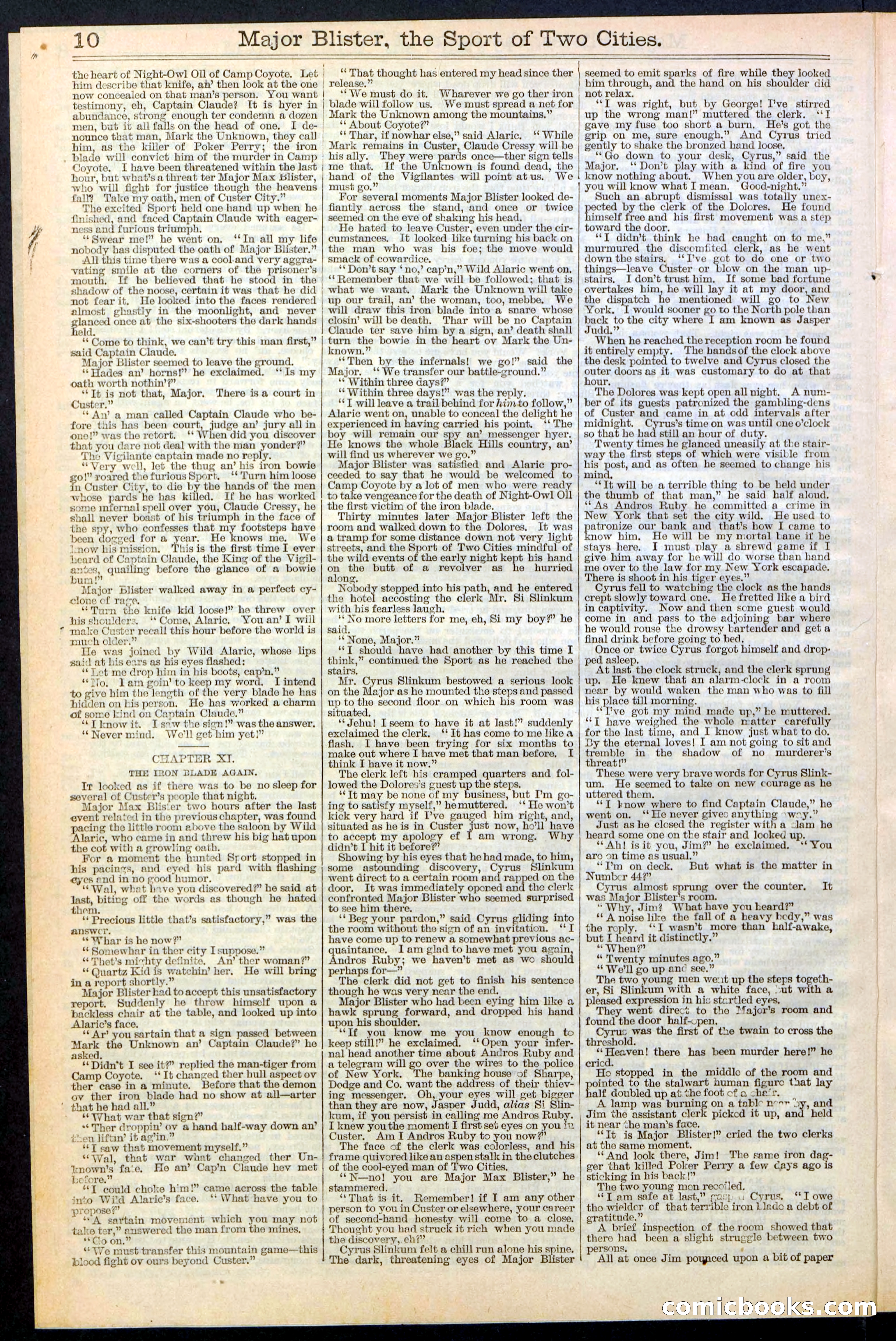 Beadle's New York Dime Library, No. 374 — page 10 of 32