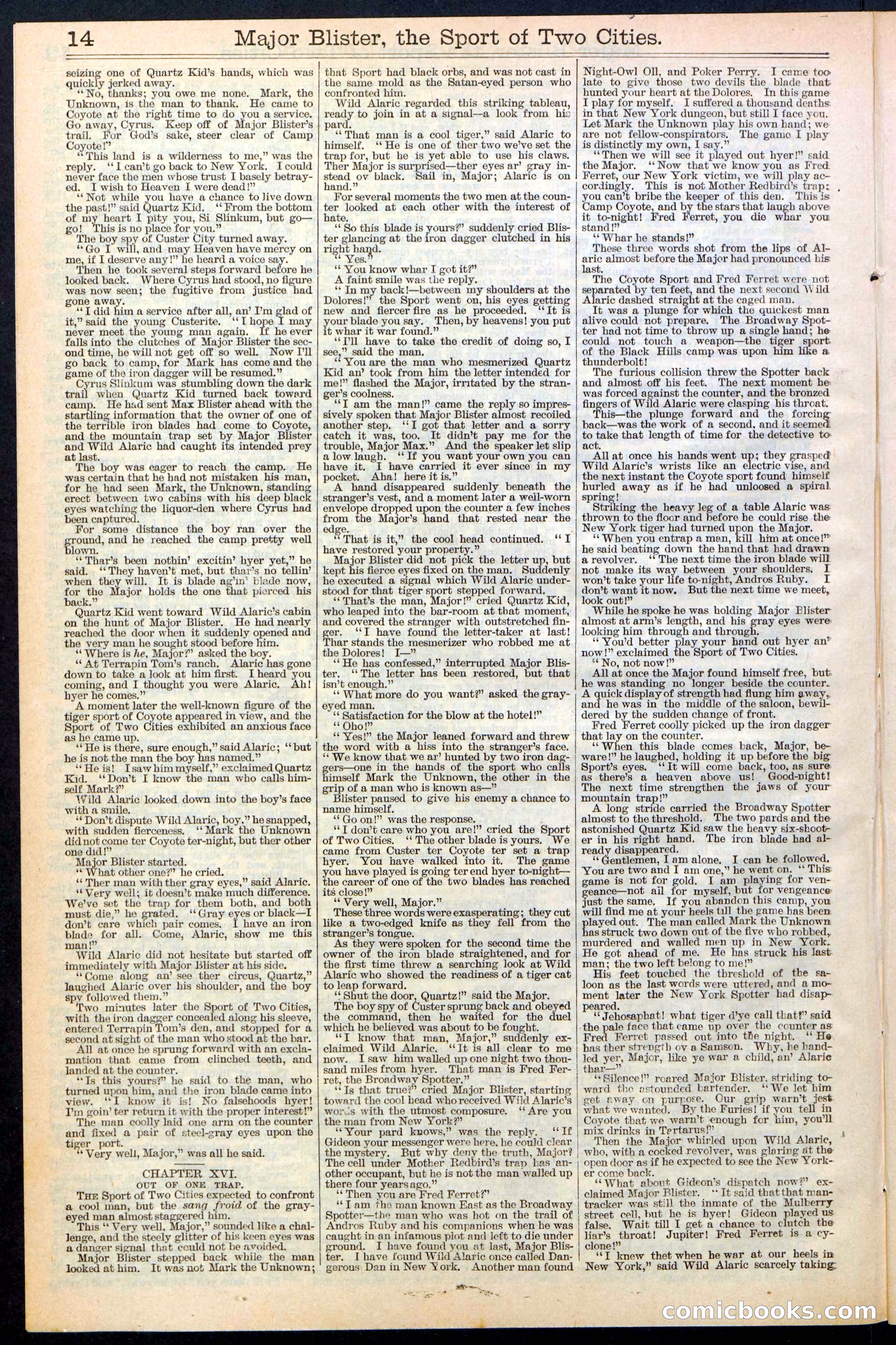 Beadle's New York Dime Library, No. 374 — page 14 of 32