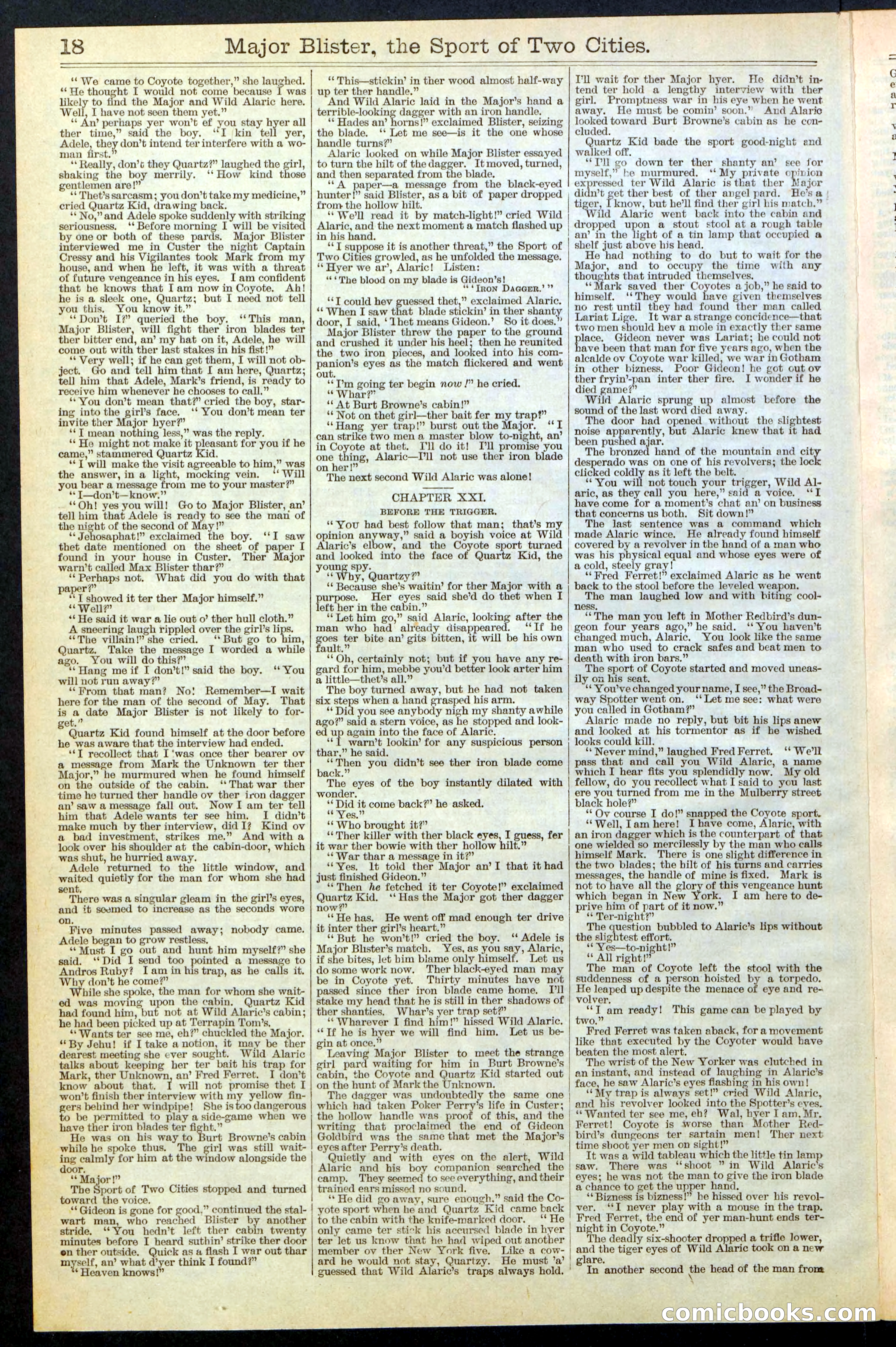 Beadle's New York Dime Library, No. 374 — page 18 of 32