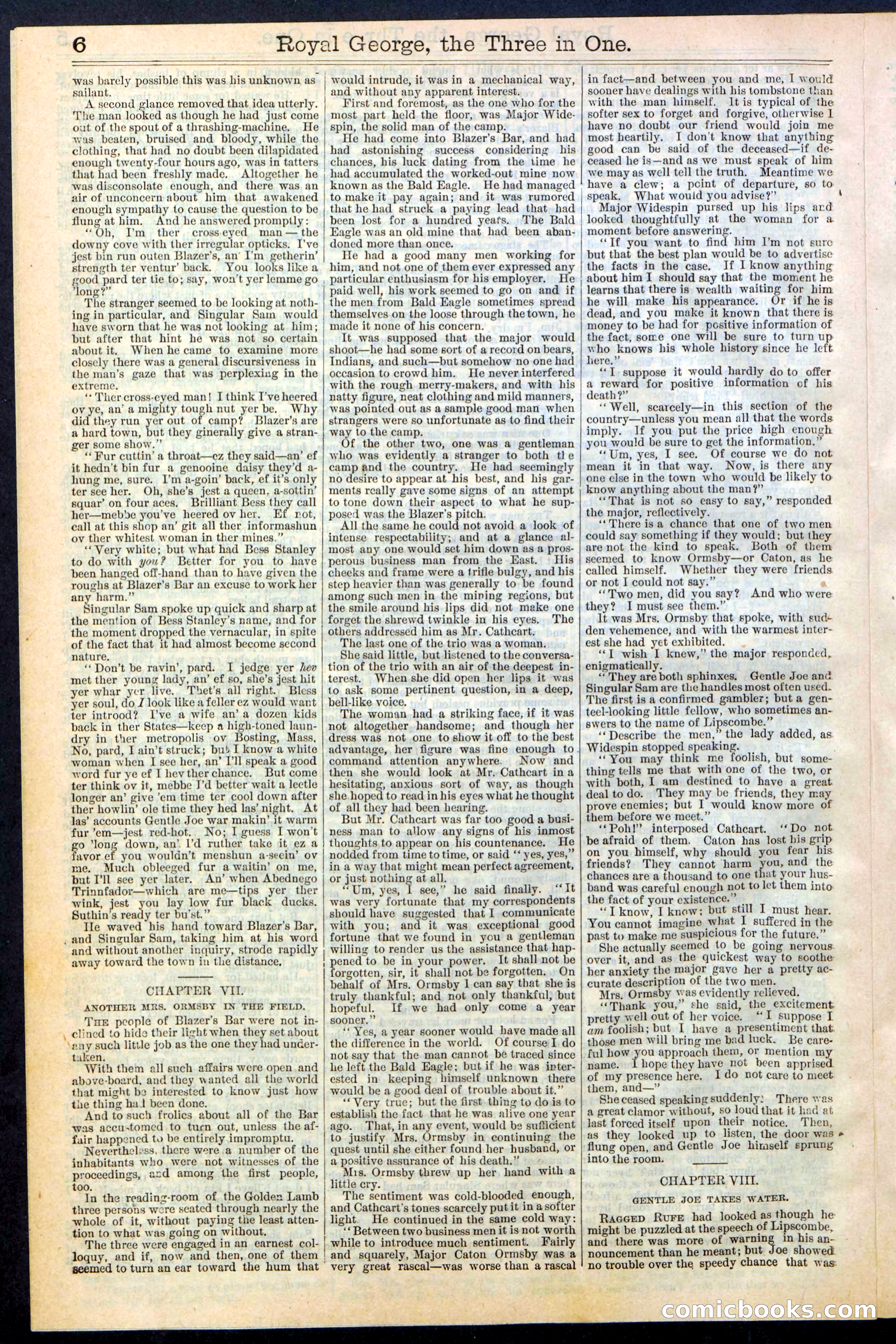 Beadle's New York Dime Library, No. 375 — page 6 of 32