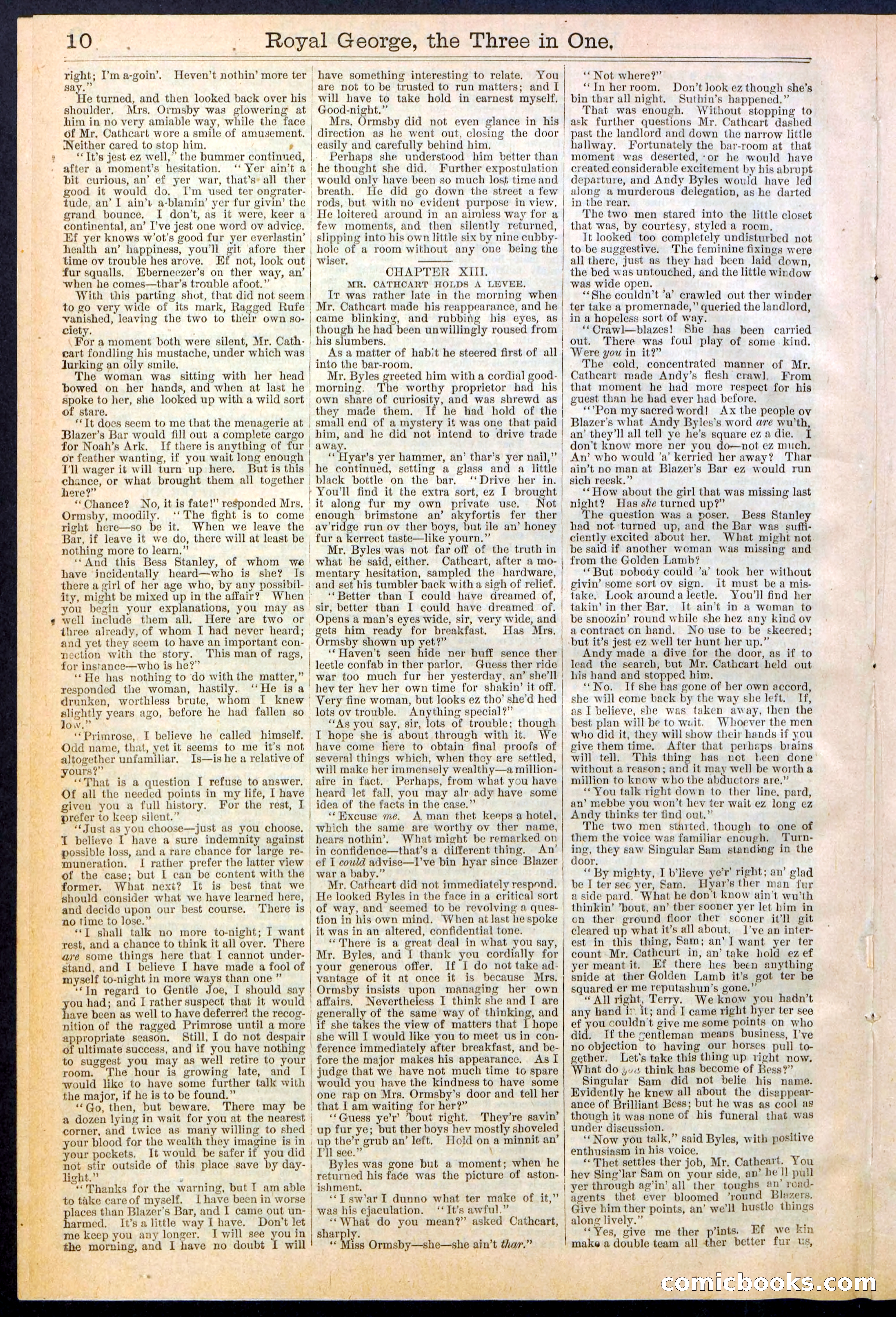 Beadle's New York Dime Library, No. 375 — page 10 of 32