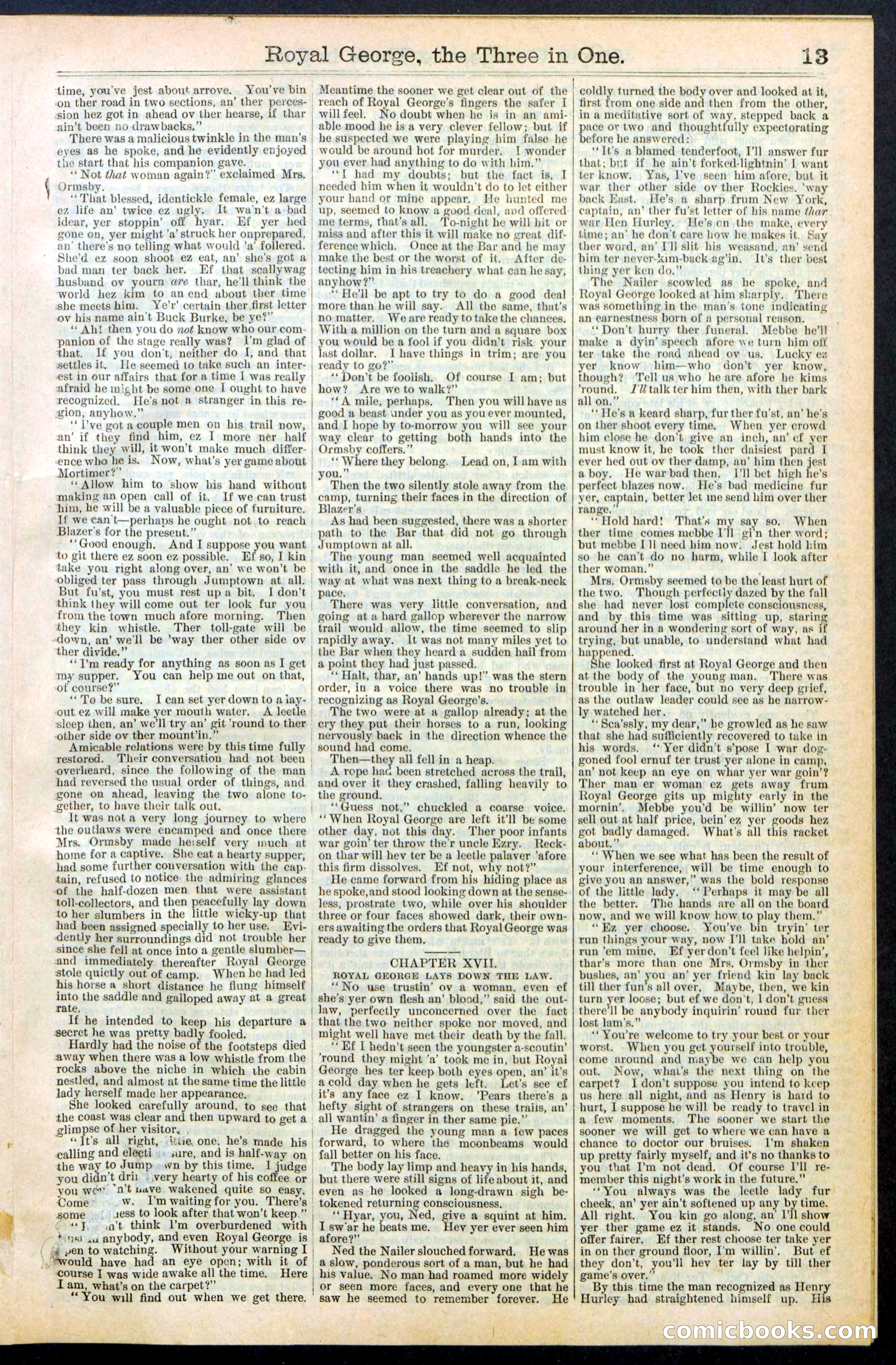 Beadle's New York Dime Library, No. 375 — page 13 of 32