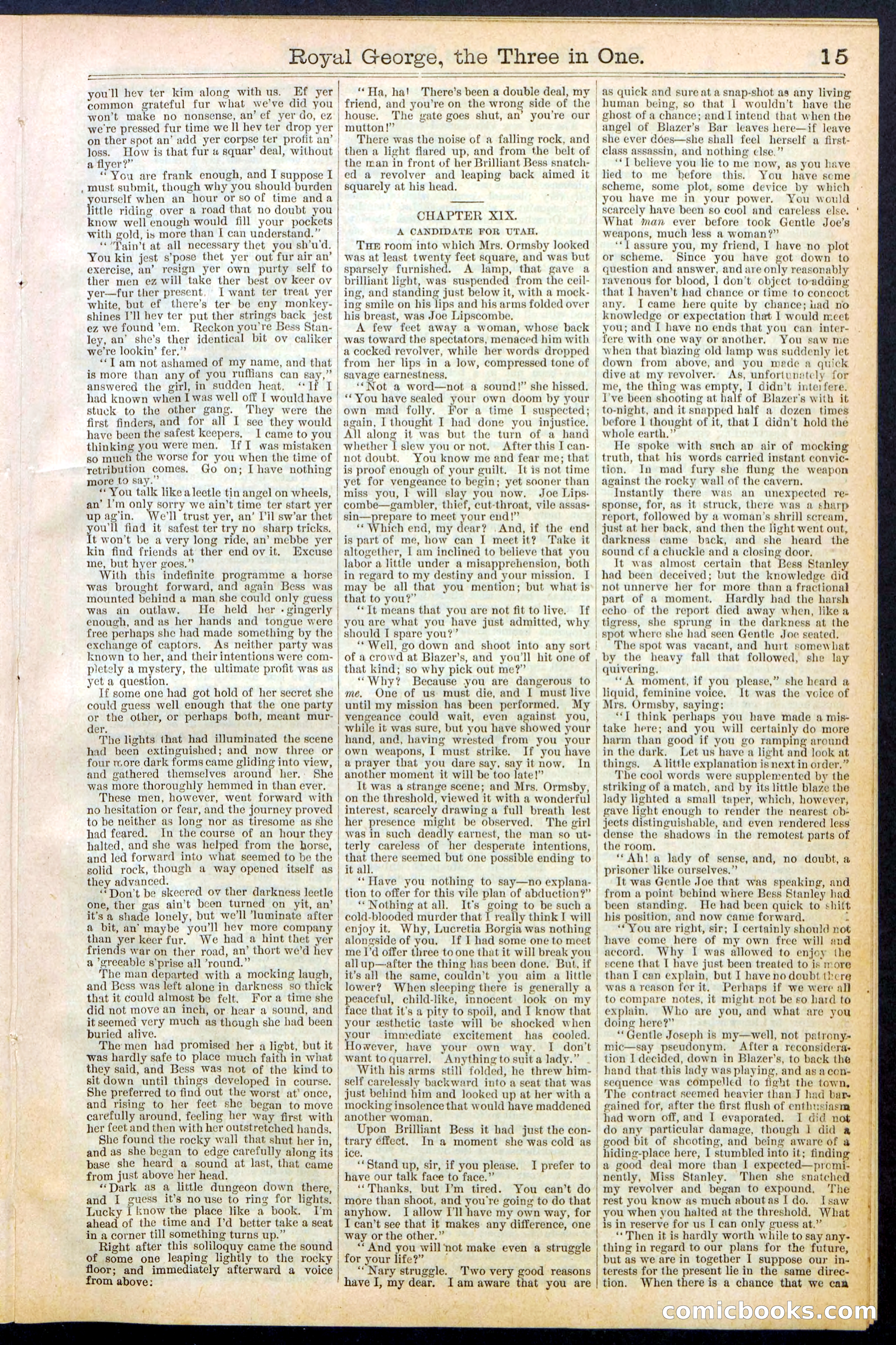 Beadle's New York Dime Library, No. 375 — page 15 of 32