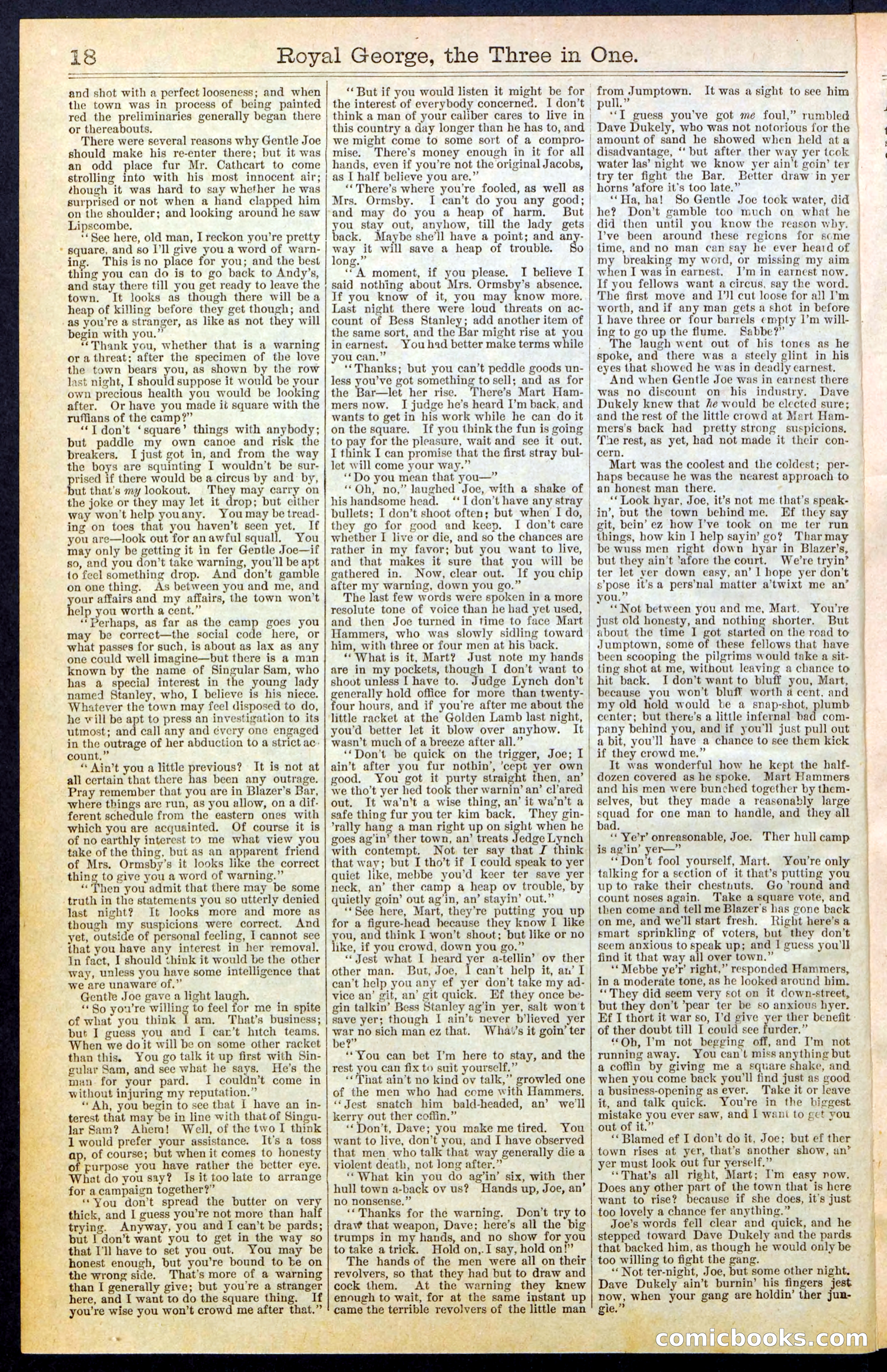 Beadle's New York Dime Library, No. 375 — page 18 of 32