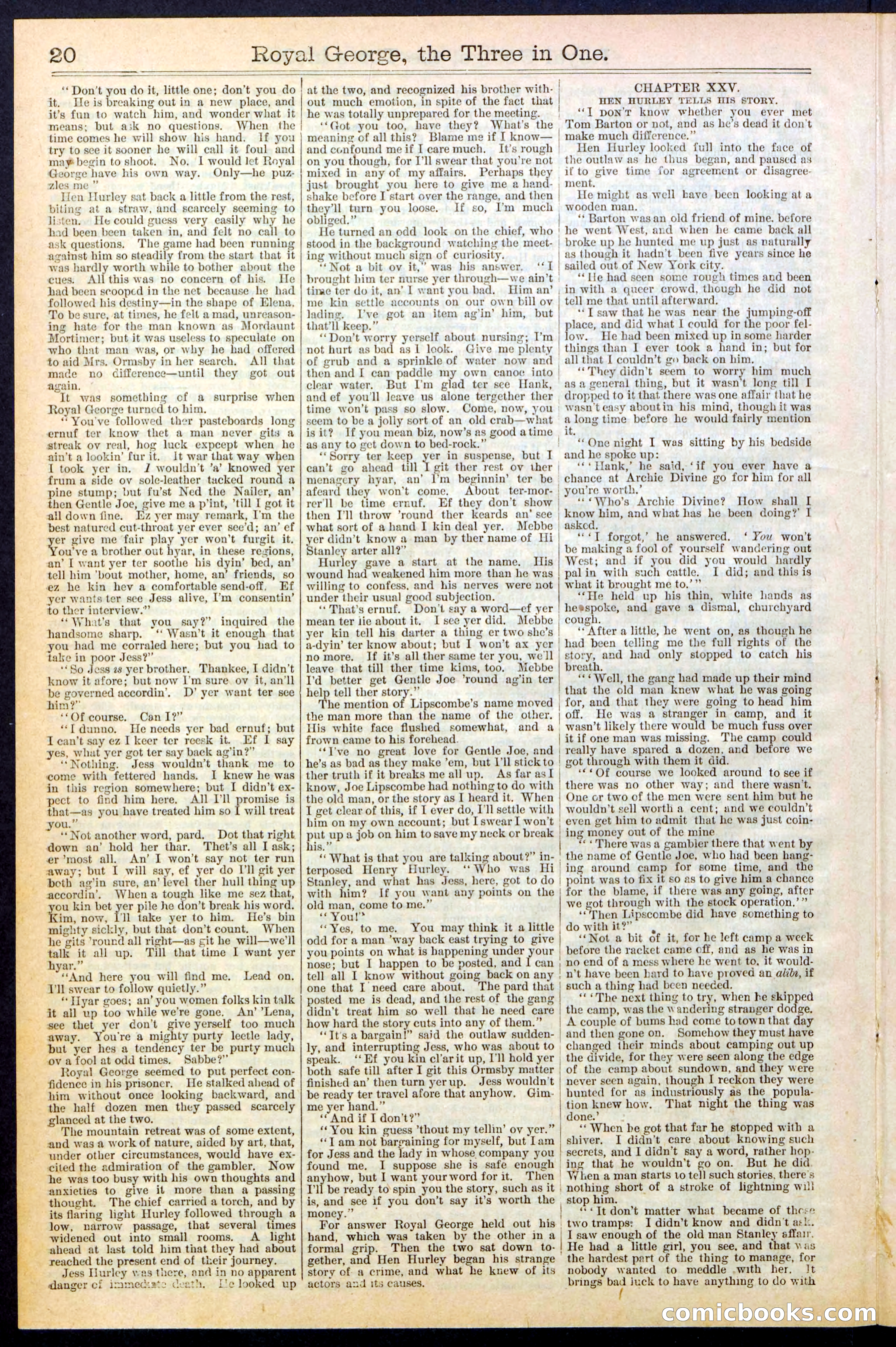 Beadle's New York Dime Library, No. 375 — page 20 of 32