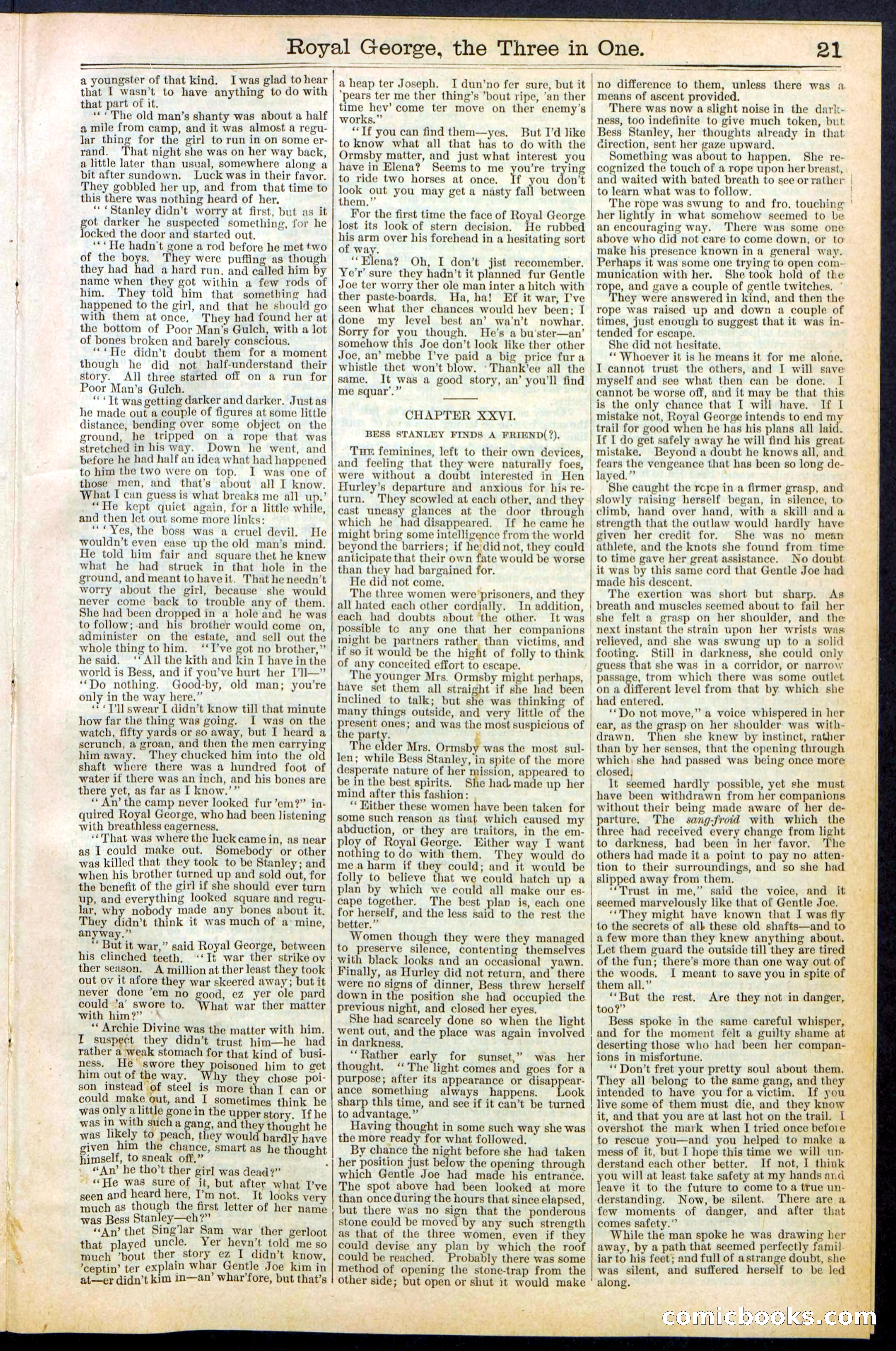 Beadle's New York Dime Library, No. 375 — page 21 of 32