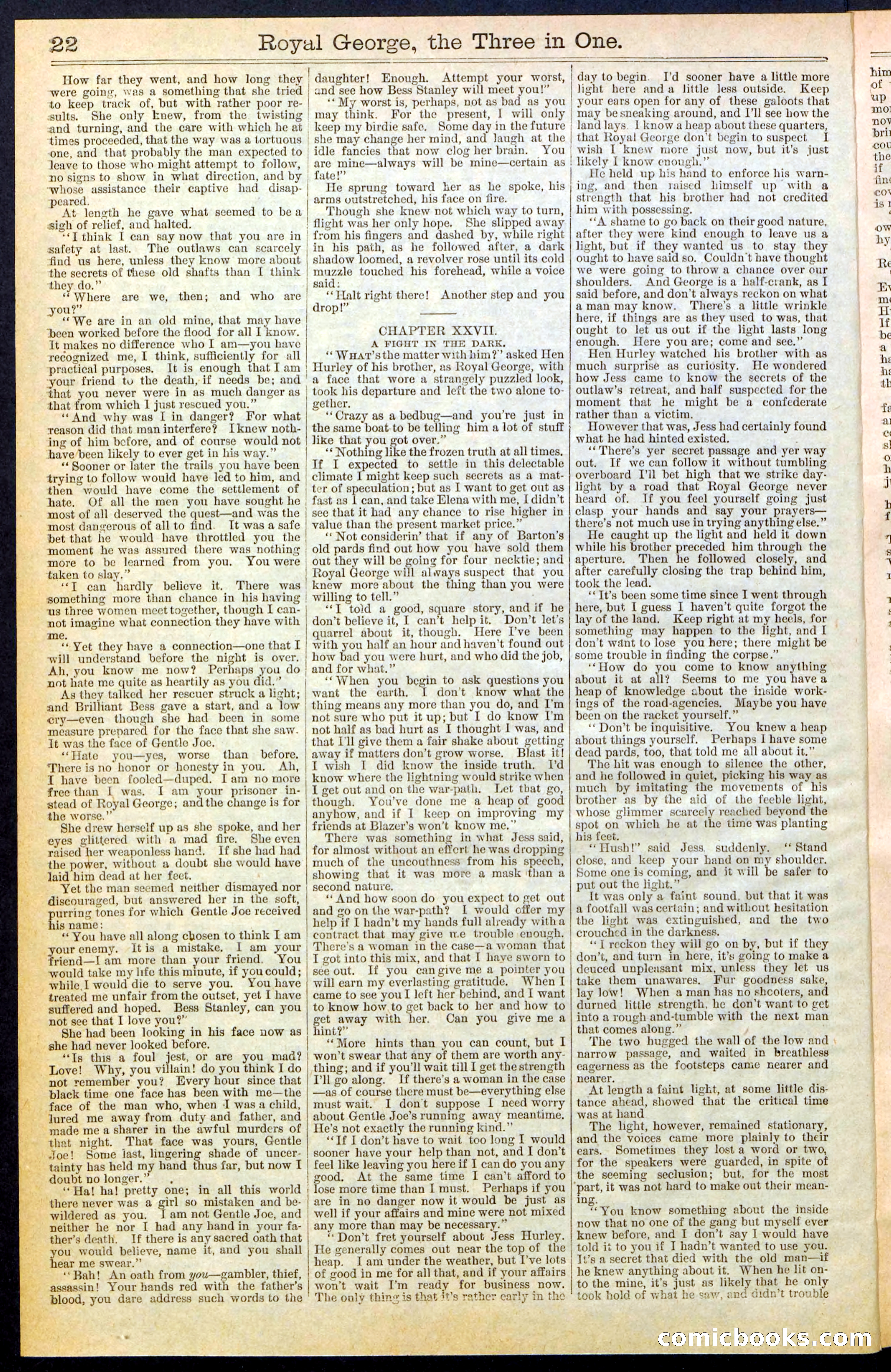 Beadle's New York Dime Library, No. 375 — page 22 of 32