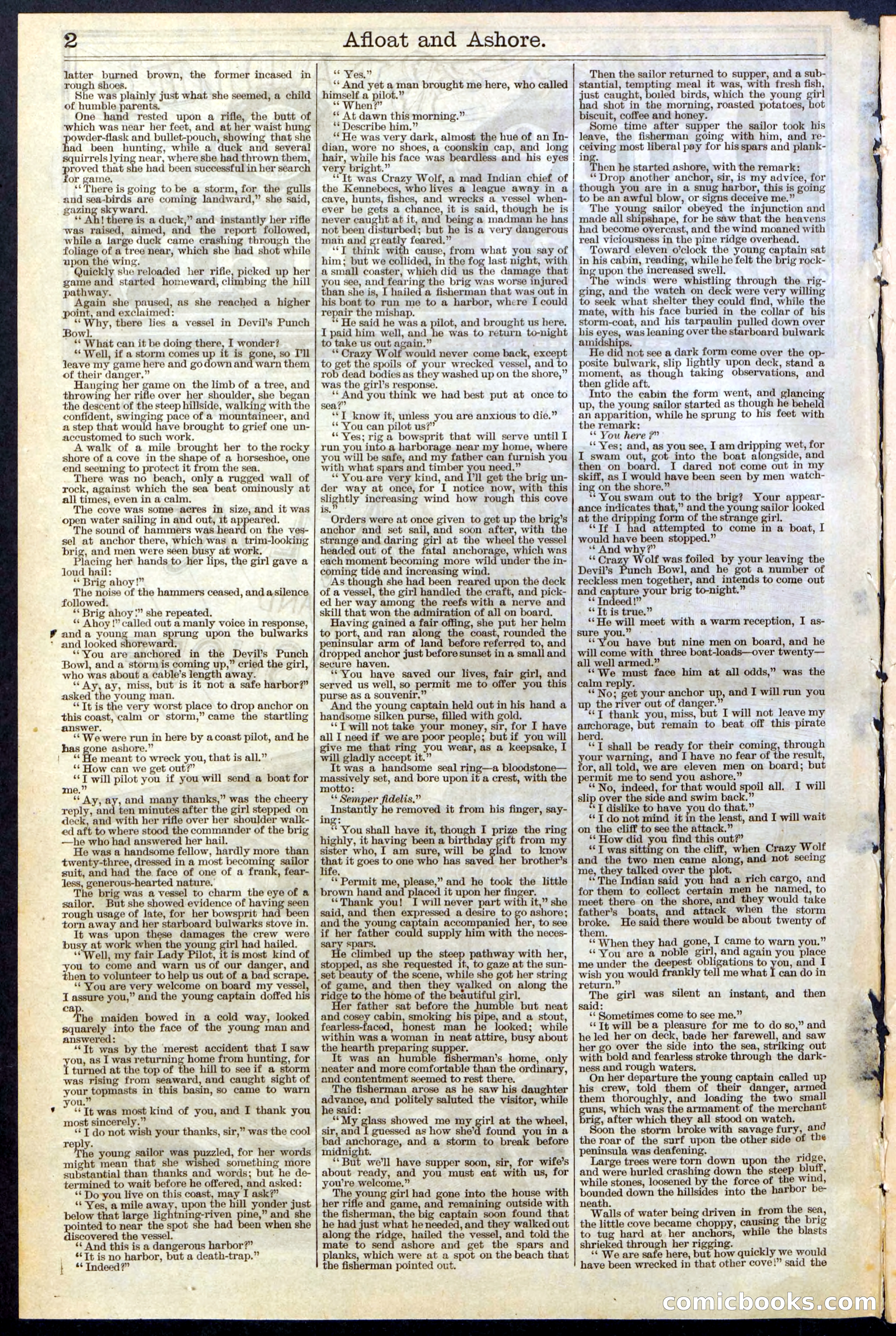 Beadle's Dime Library No. 377 — page 2 of 34