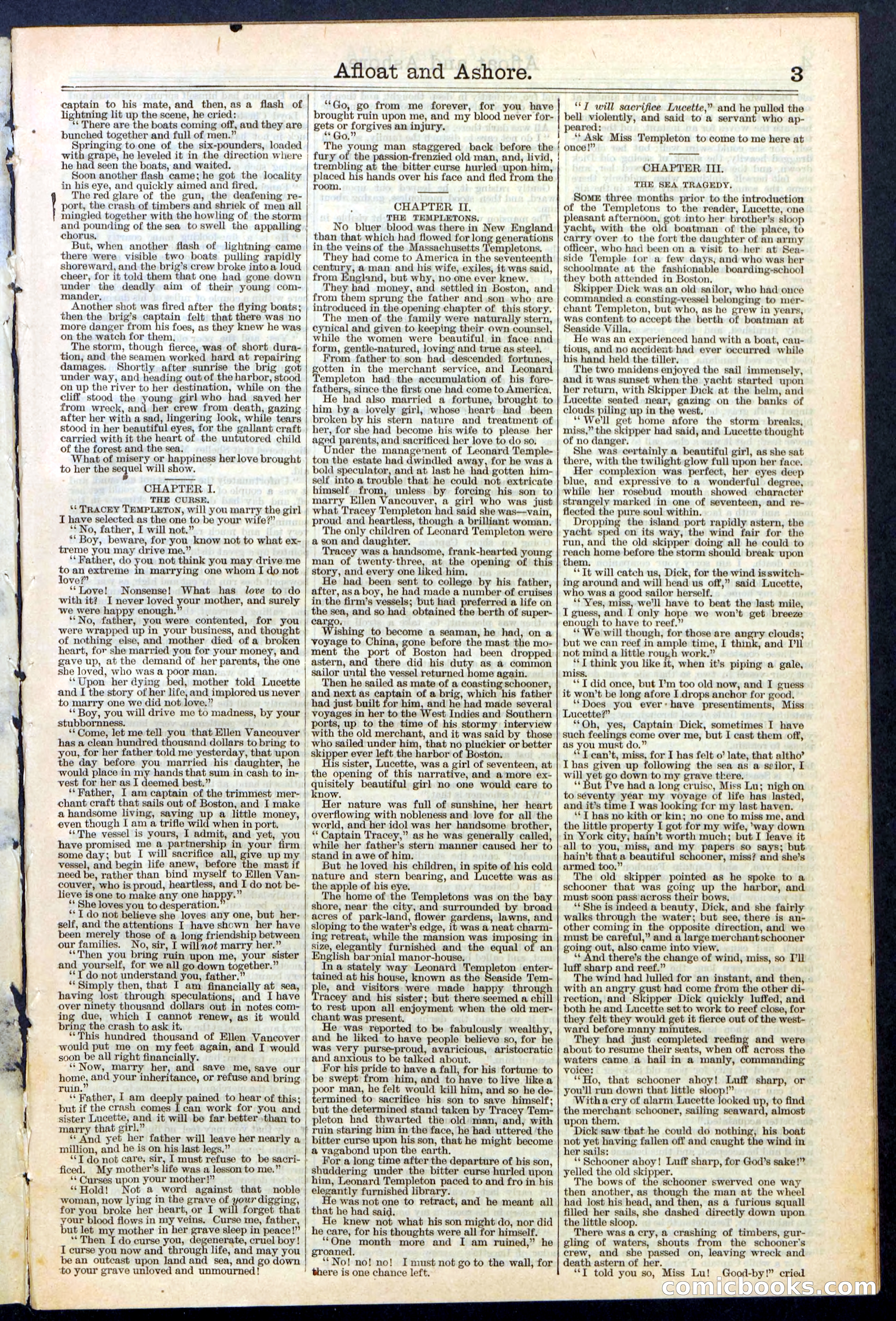 Beadle's Dime Library No. 377 — page 3 of 34