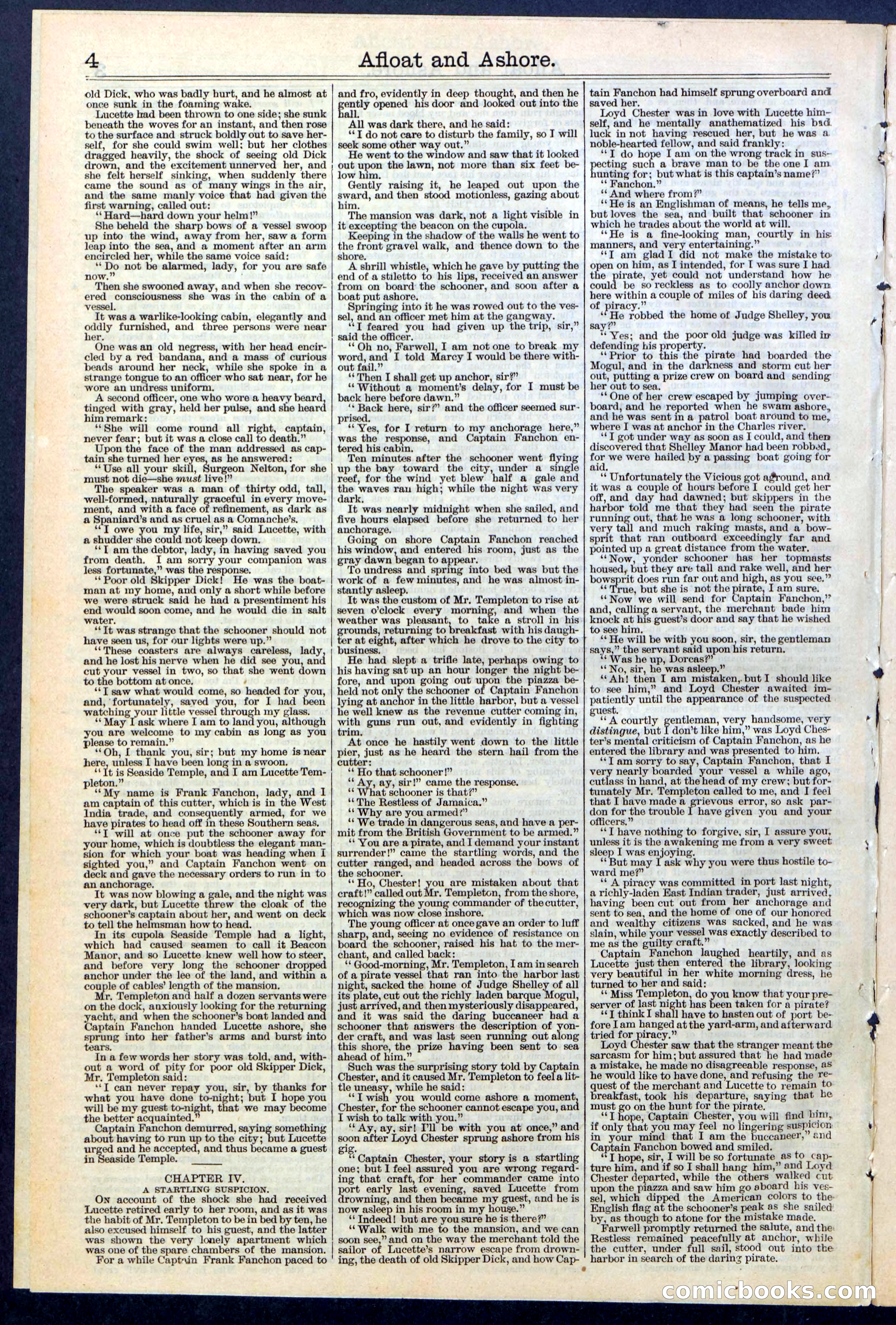 Beadle's Dime Library No. 377 — page 4 of 34