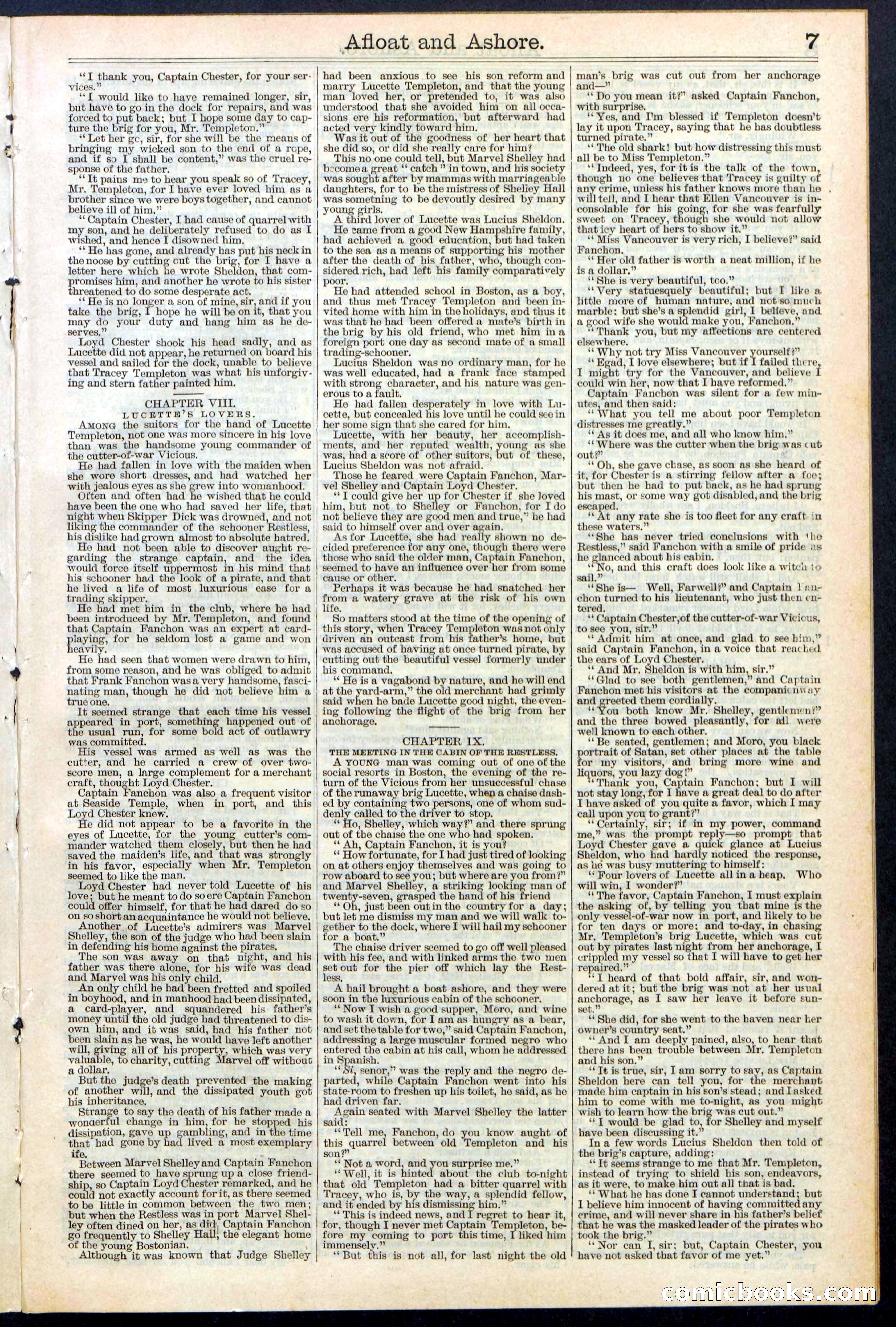 Beadle's Dime Library No. 377 — page 7 of 34