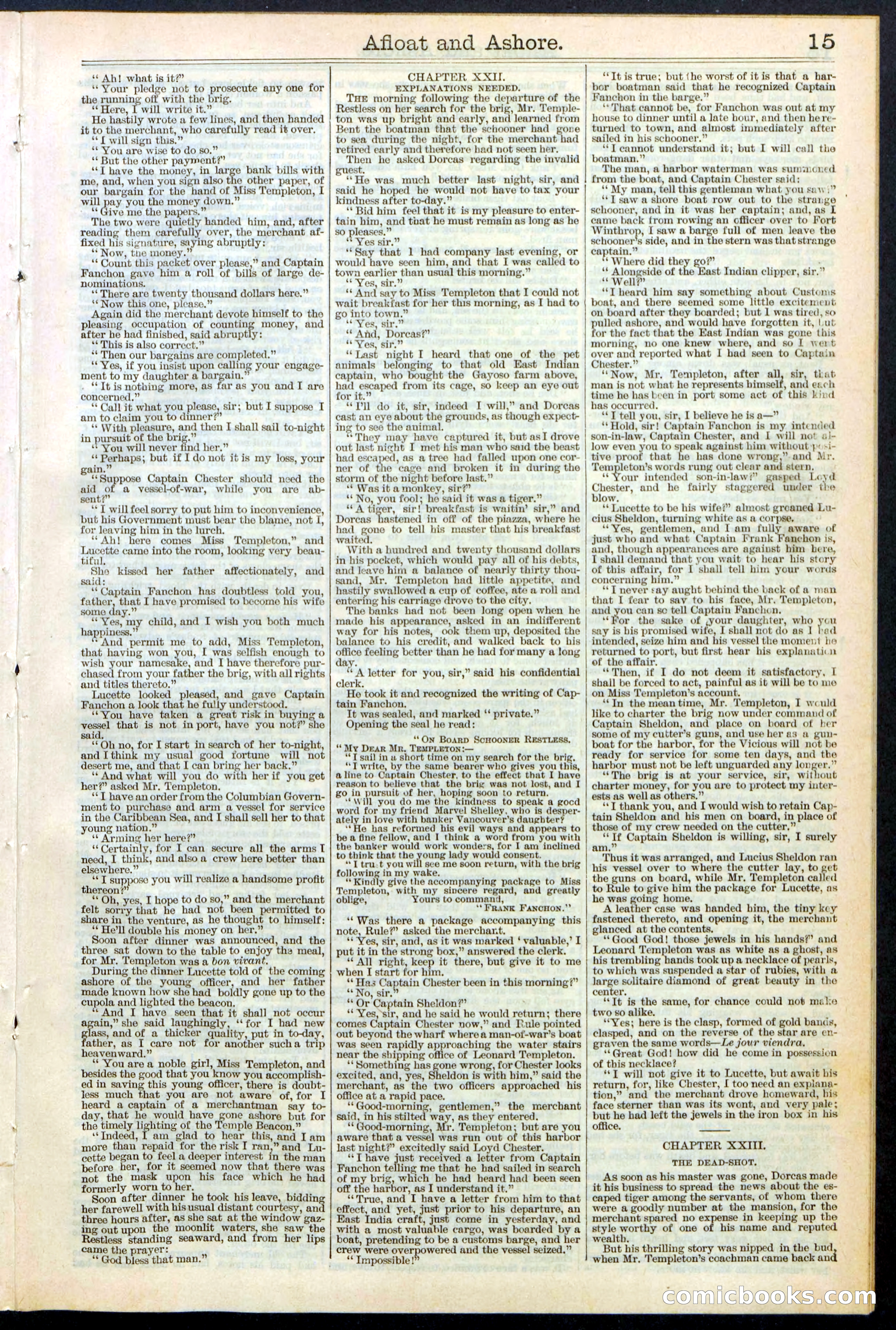 Beadle's Dime Library No. 377 — page 15 of 34