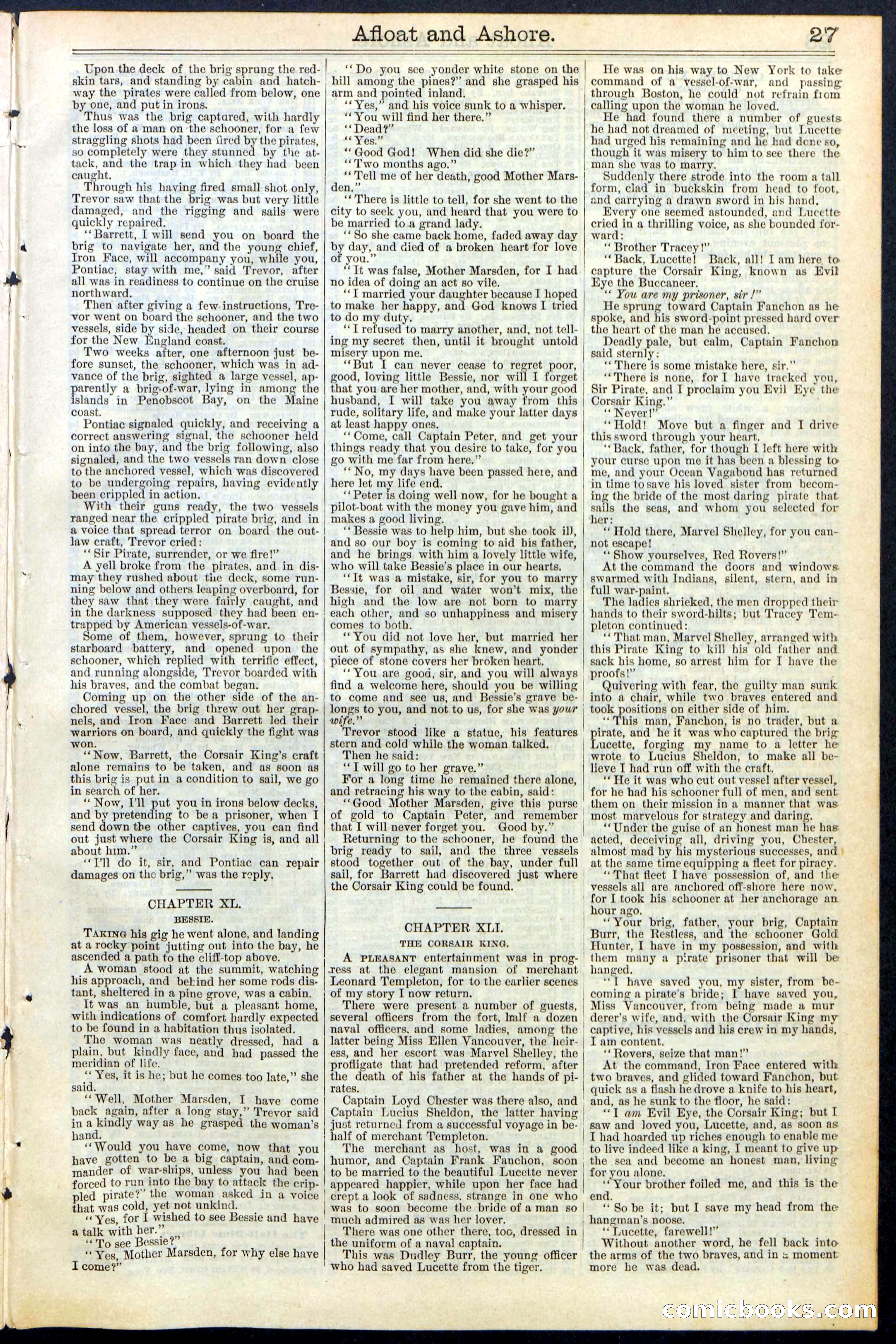 Beadle's Dime Library No. 377 — page 27 of 34
