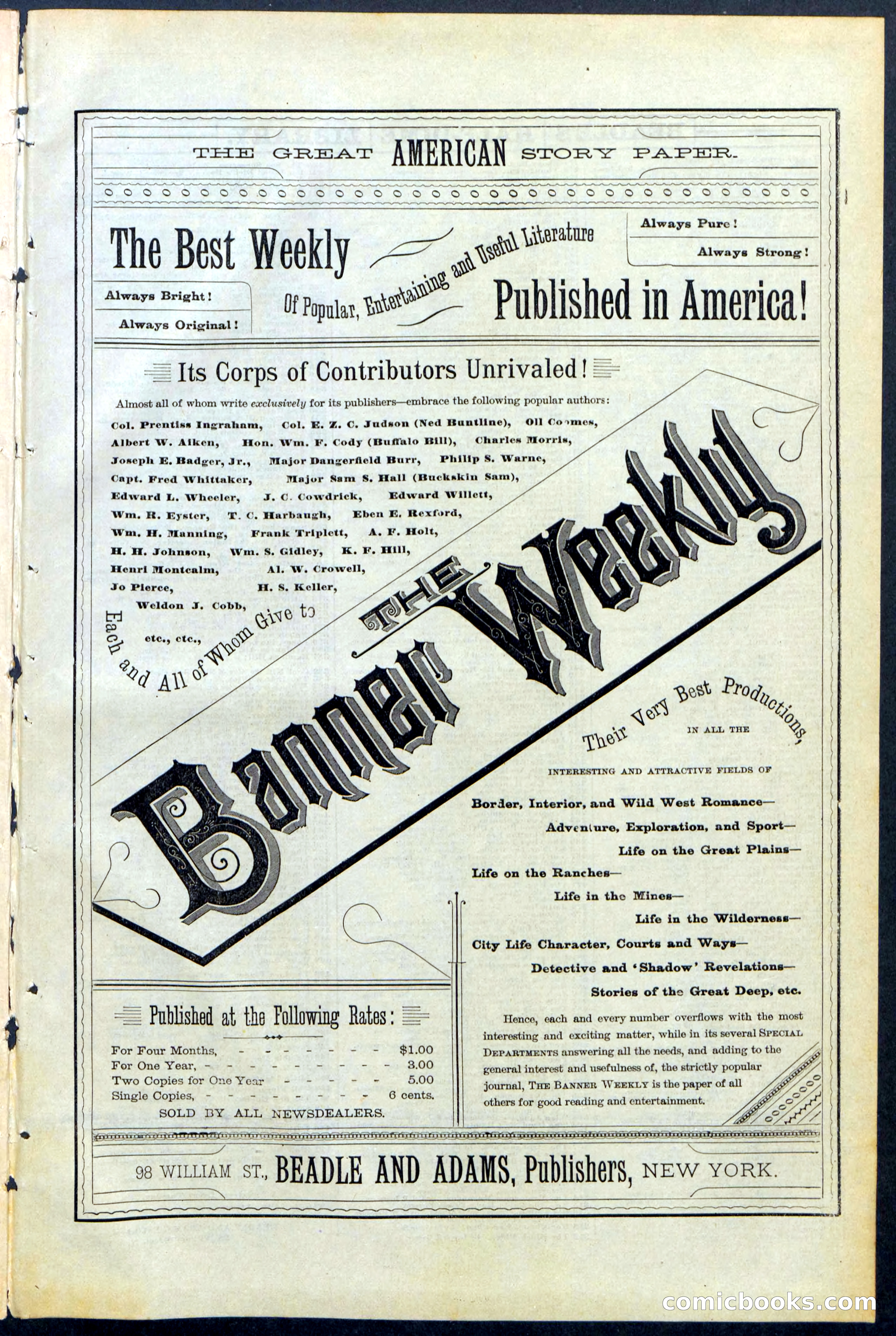 Beadle's Dime Library No. 377 — page 29 of 34