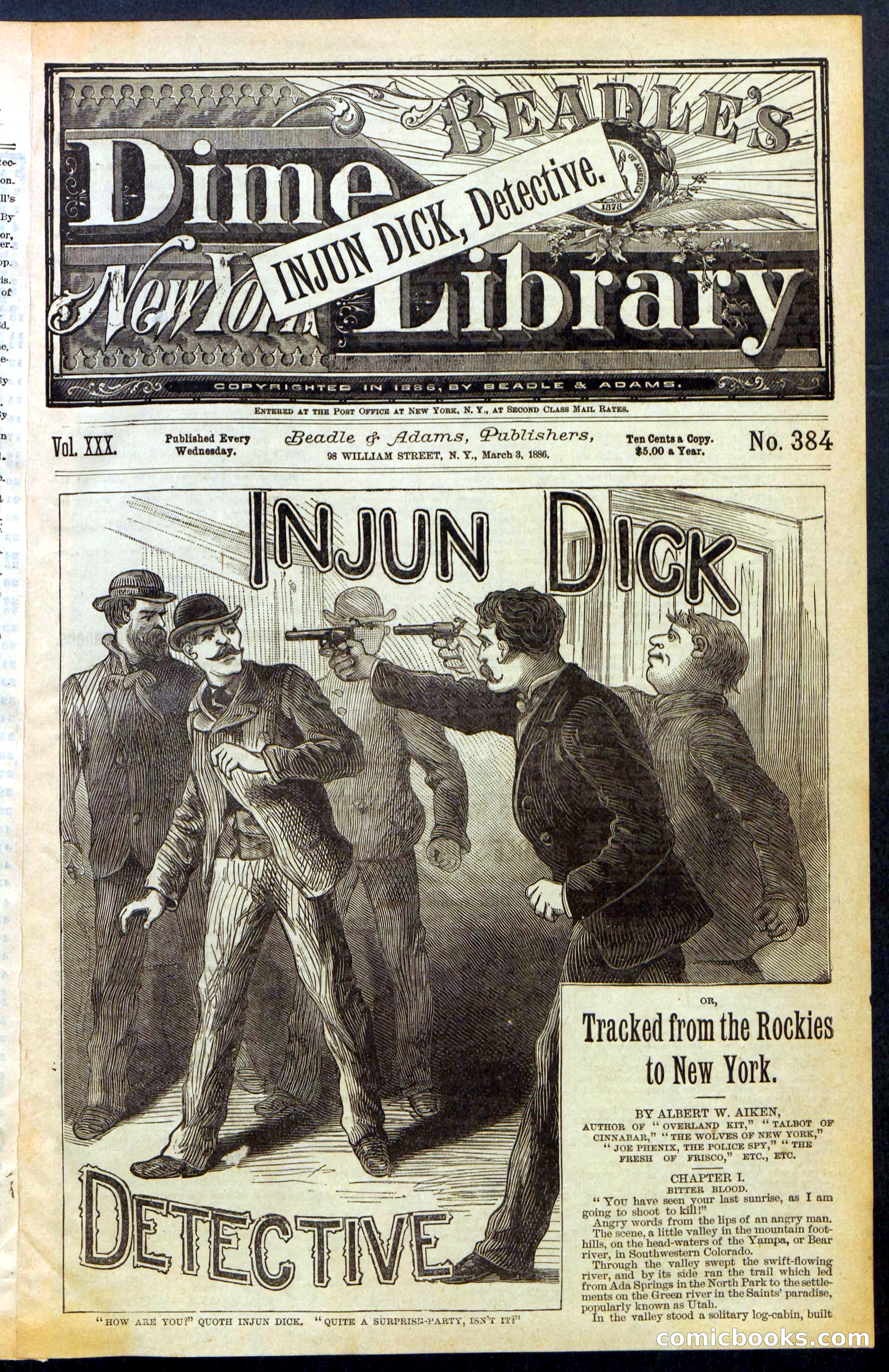 Beadle's Dime Library No. 377 — page 33 of 34