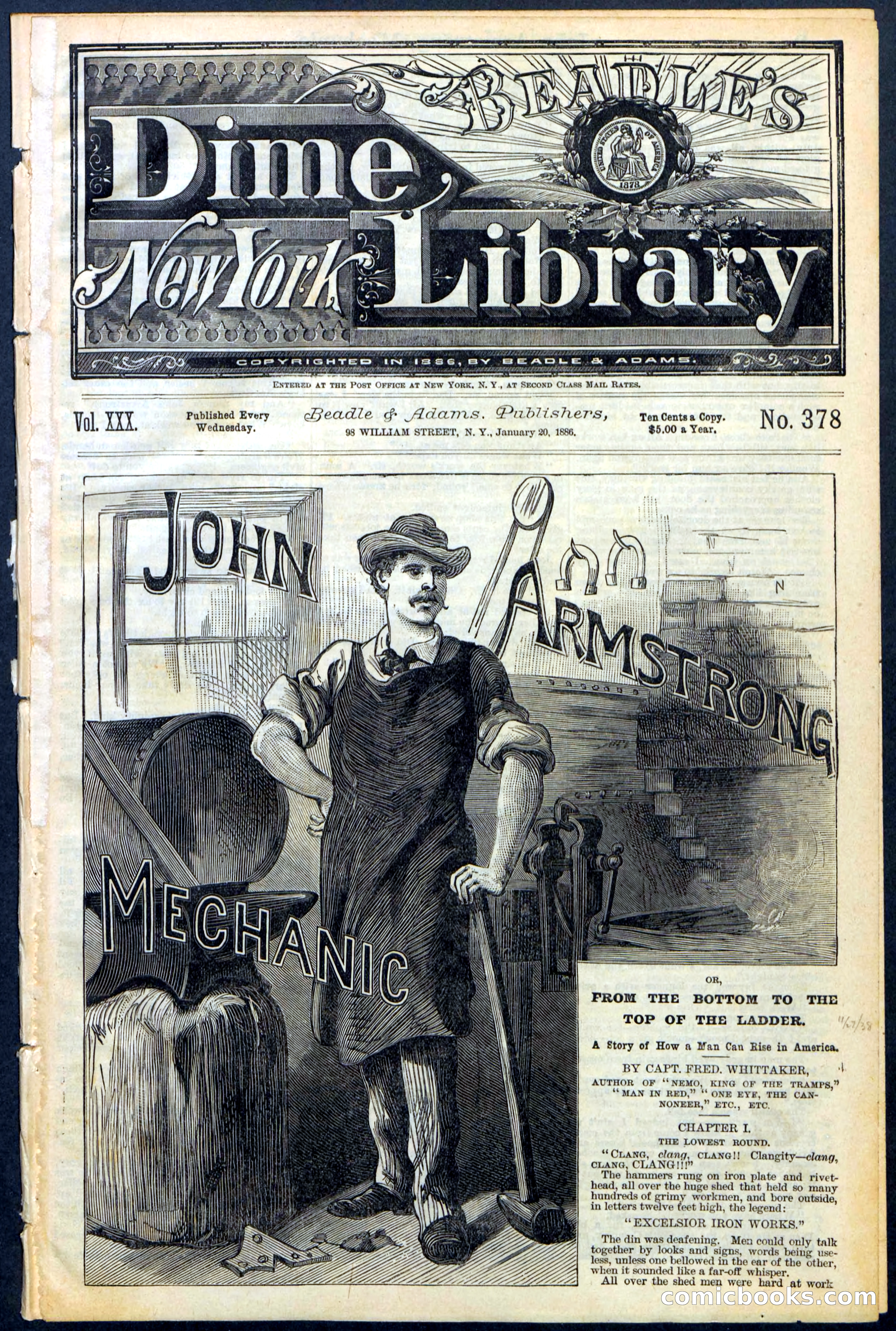 Beadle's New York Dime Library, No. 378