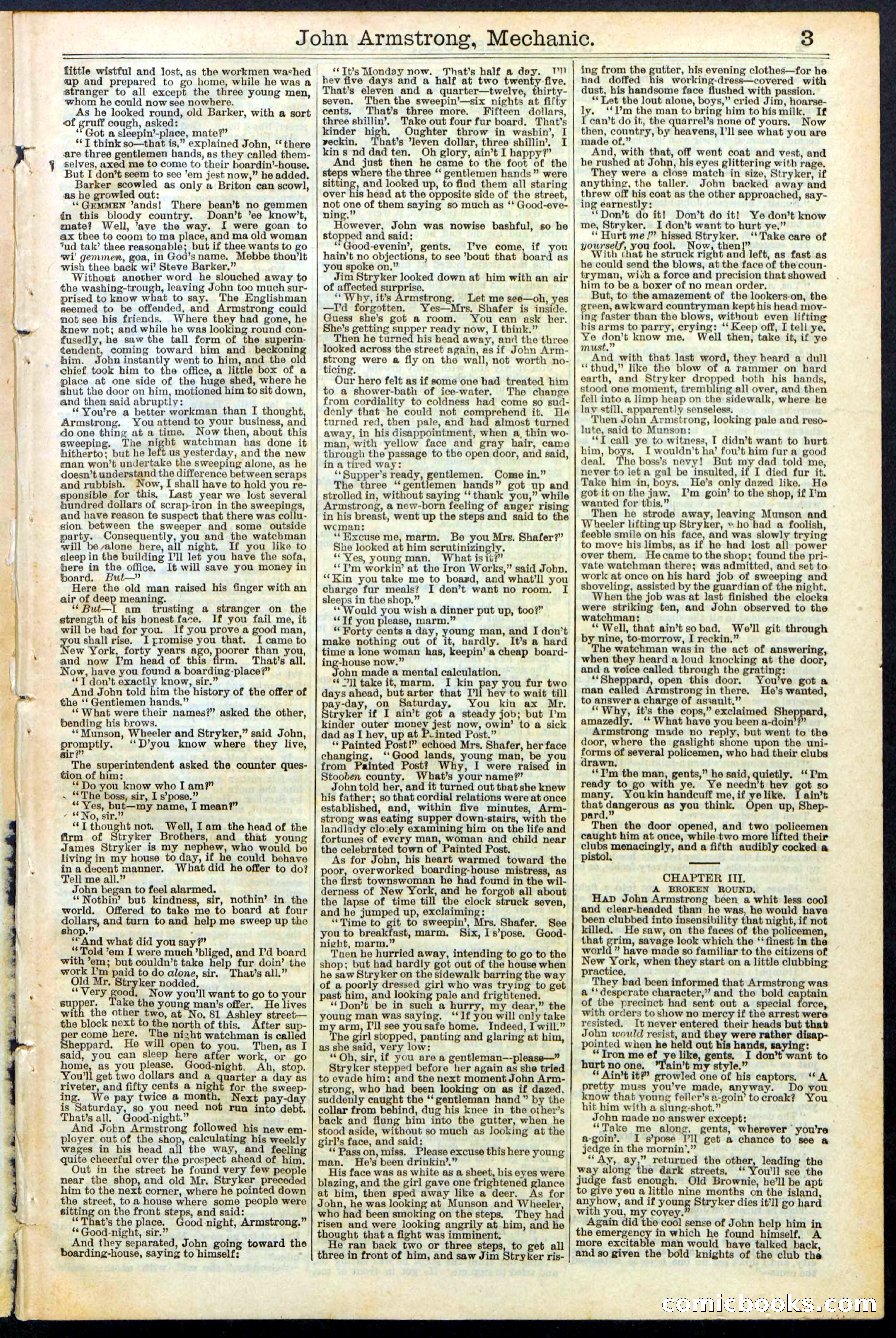 Beadle's New York Dime Library, No. 378 — page 3 of 32