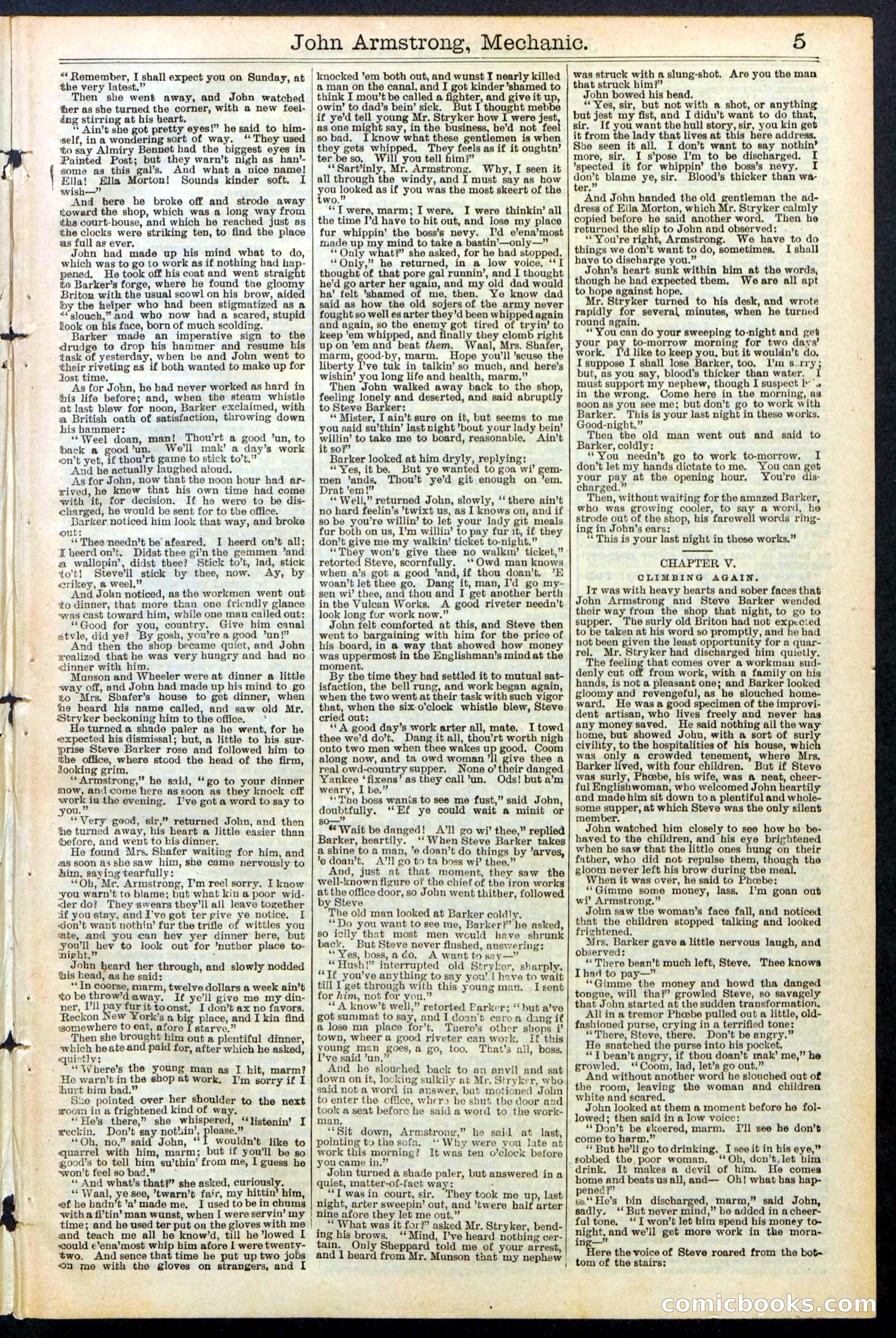 Beadle's New York Dime Library, No. 378 — page 5 of 32