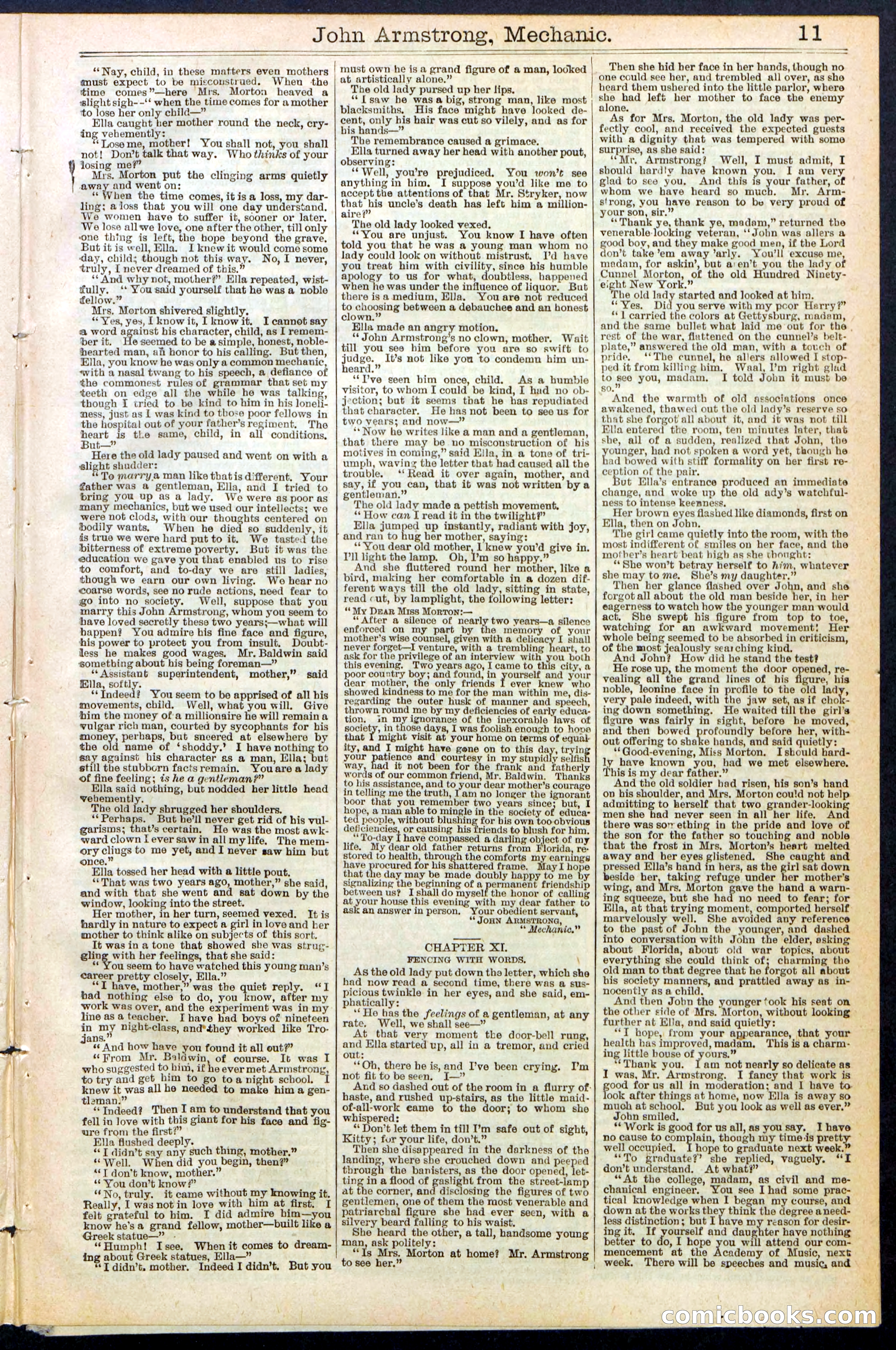 Beadle's New York Dime Library, No. 378 — page 11 of 32
