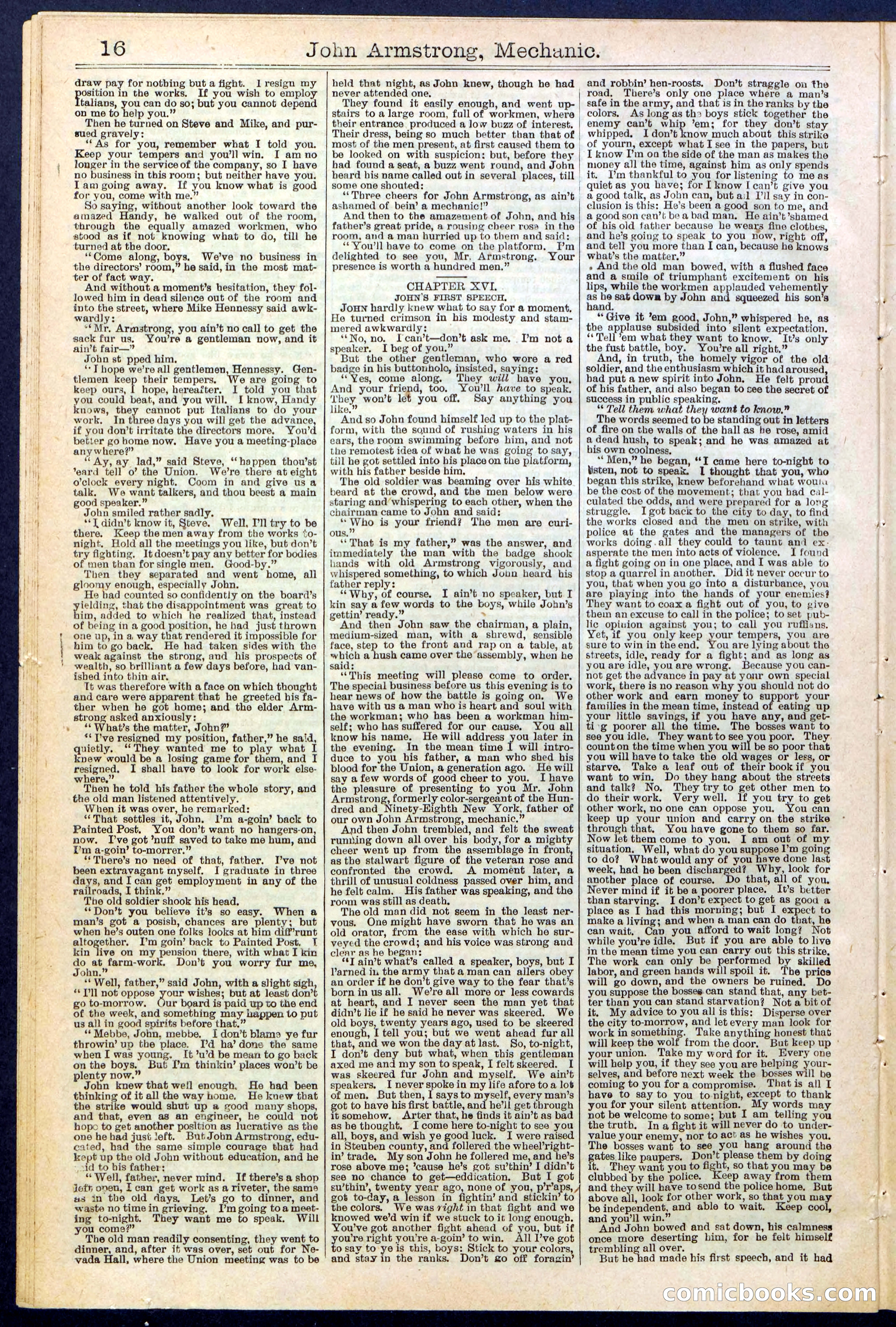 Beadle's New York Dime Library, No. 378 — page 16 of 32