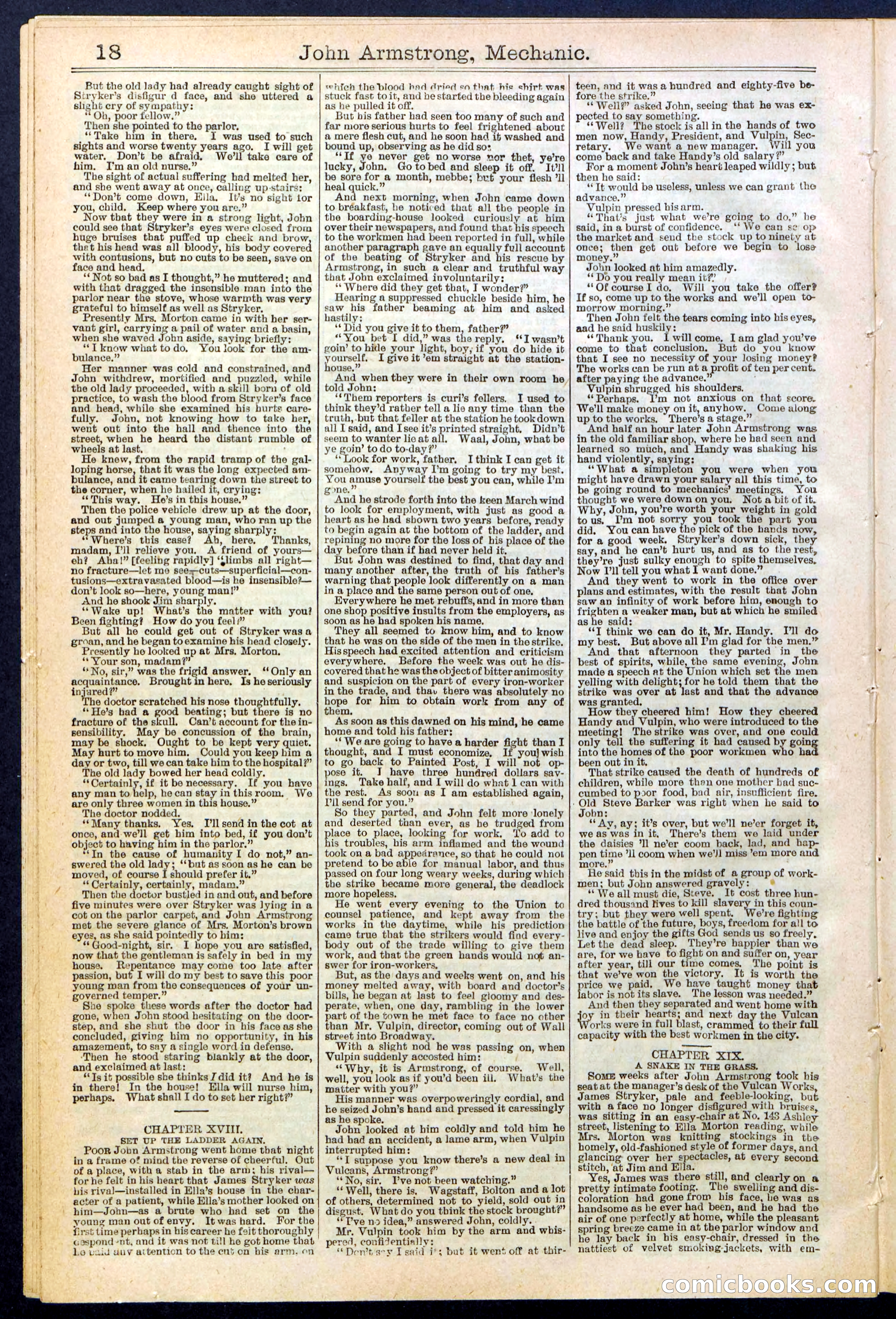 Beadle's New York Dime Library, No. 378 — page 18 of 32