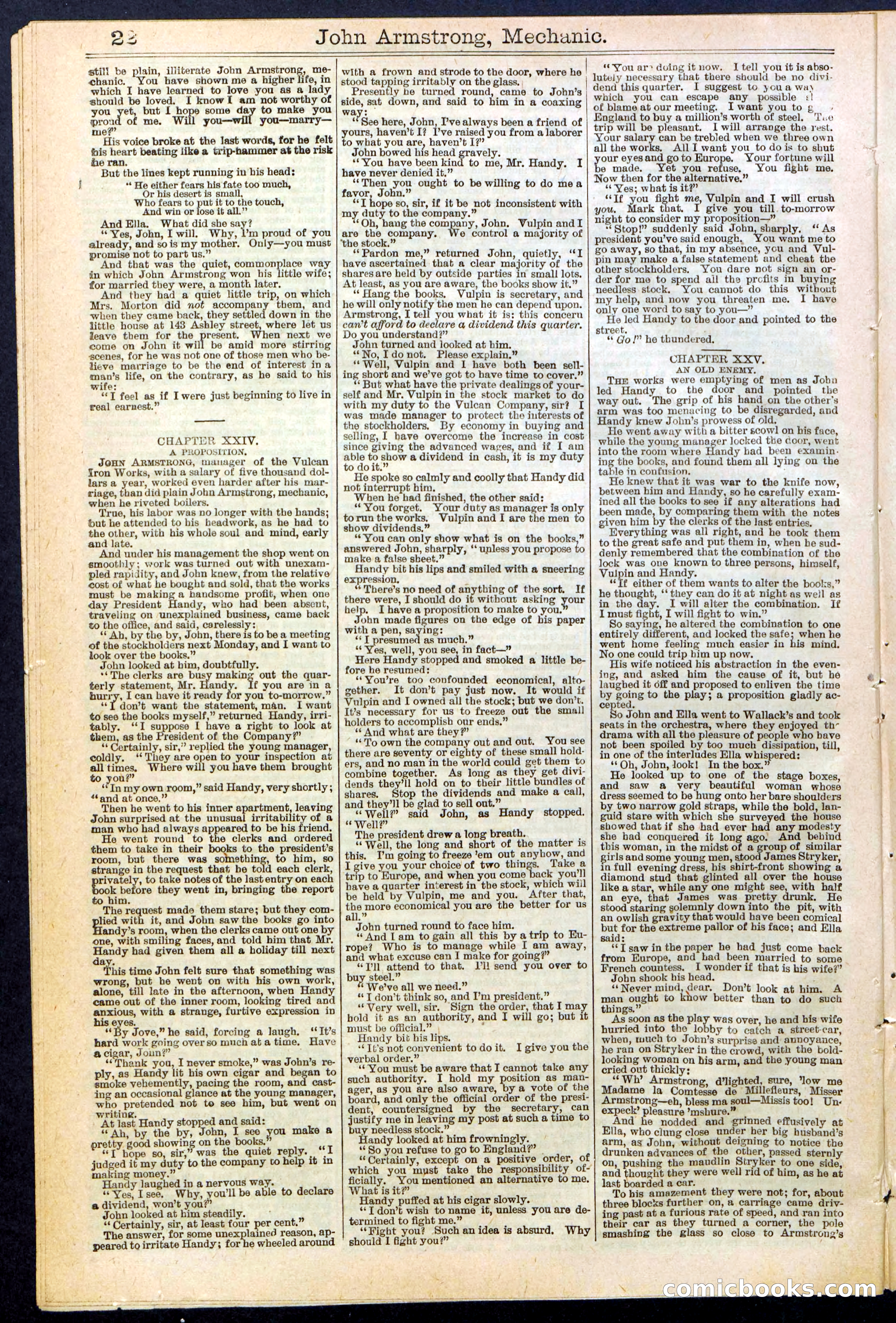 Beadle's New York Dime Library, No. 378 — page 22 of 32