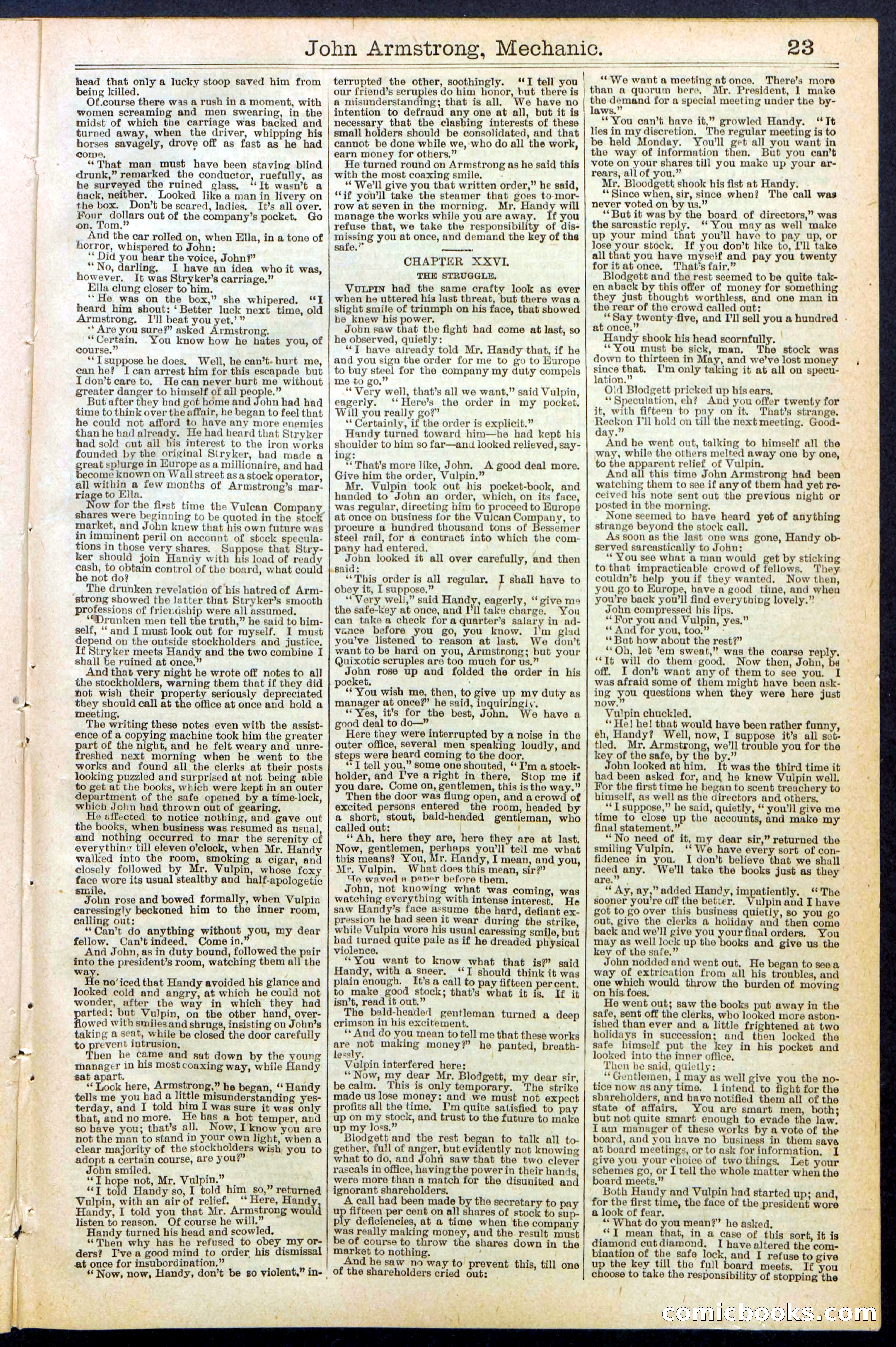 Beadle's New York Dime Library, No. 378 — page 23 of 32