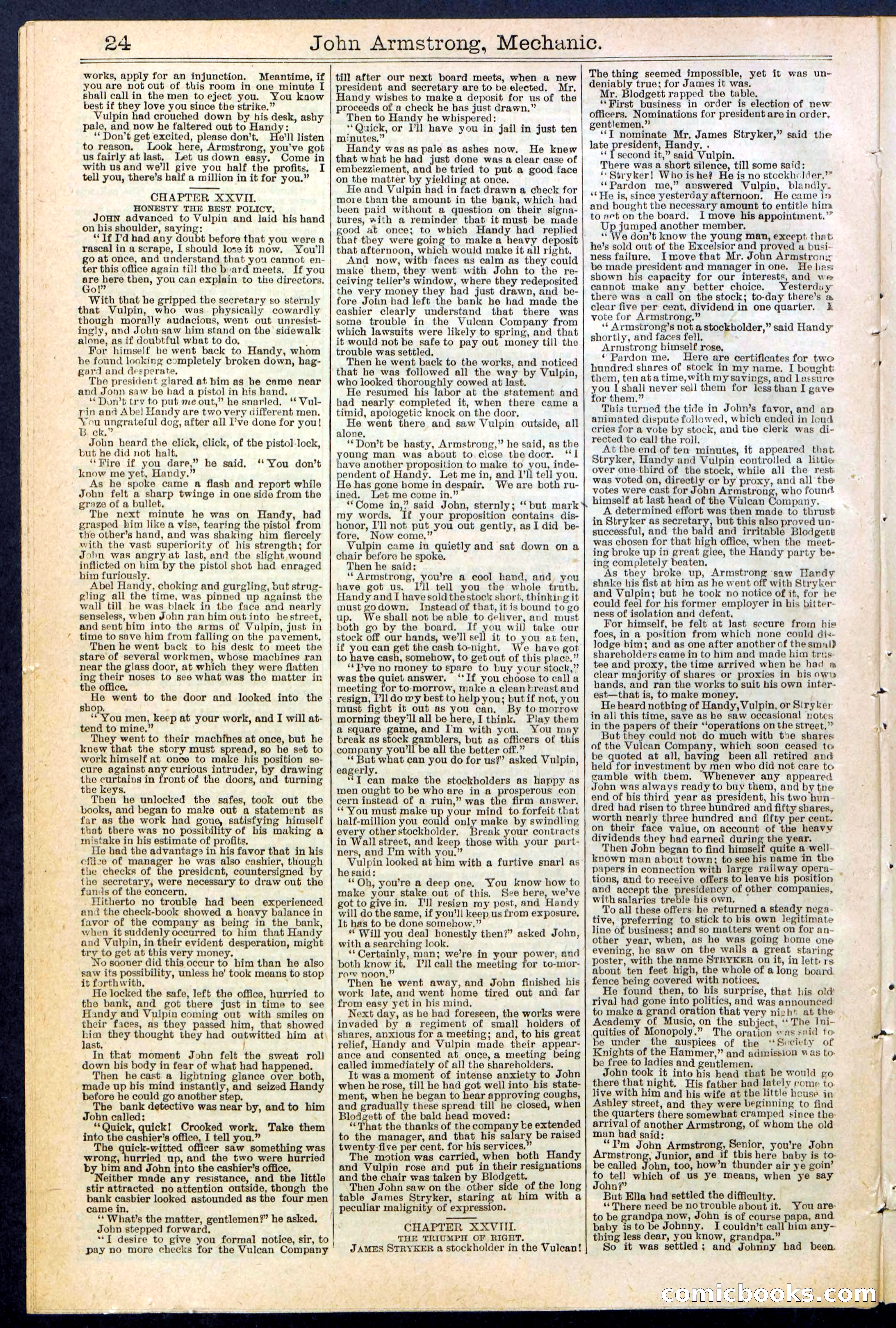 Beadle's New York Dime Library, No. 378 — page 24 of 32