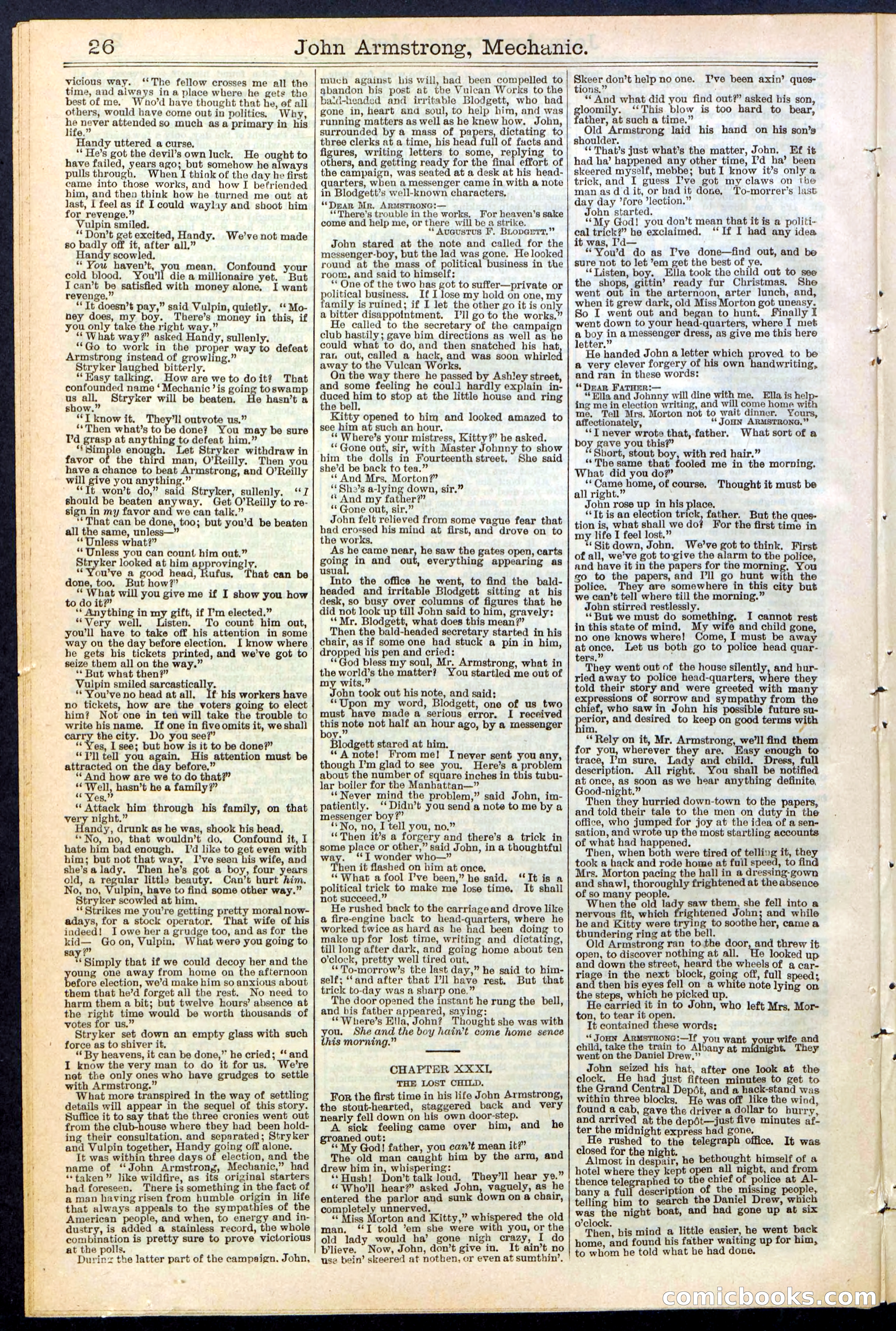 Beadle's New York Dime Library, No. 378 — page 26 of 32