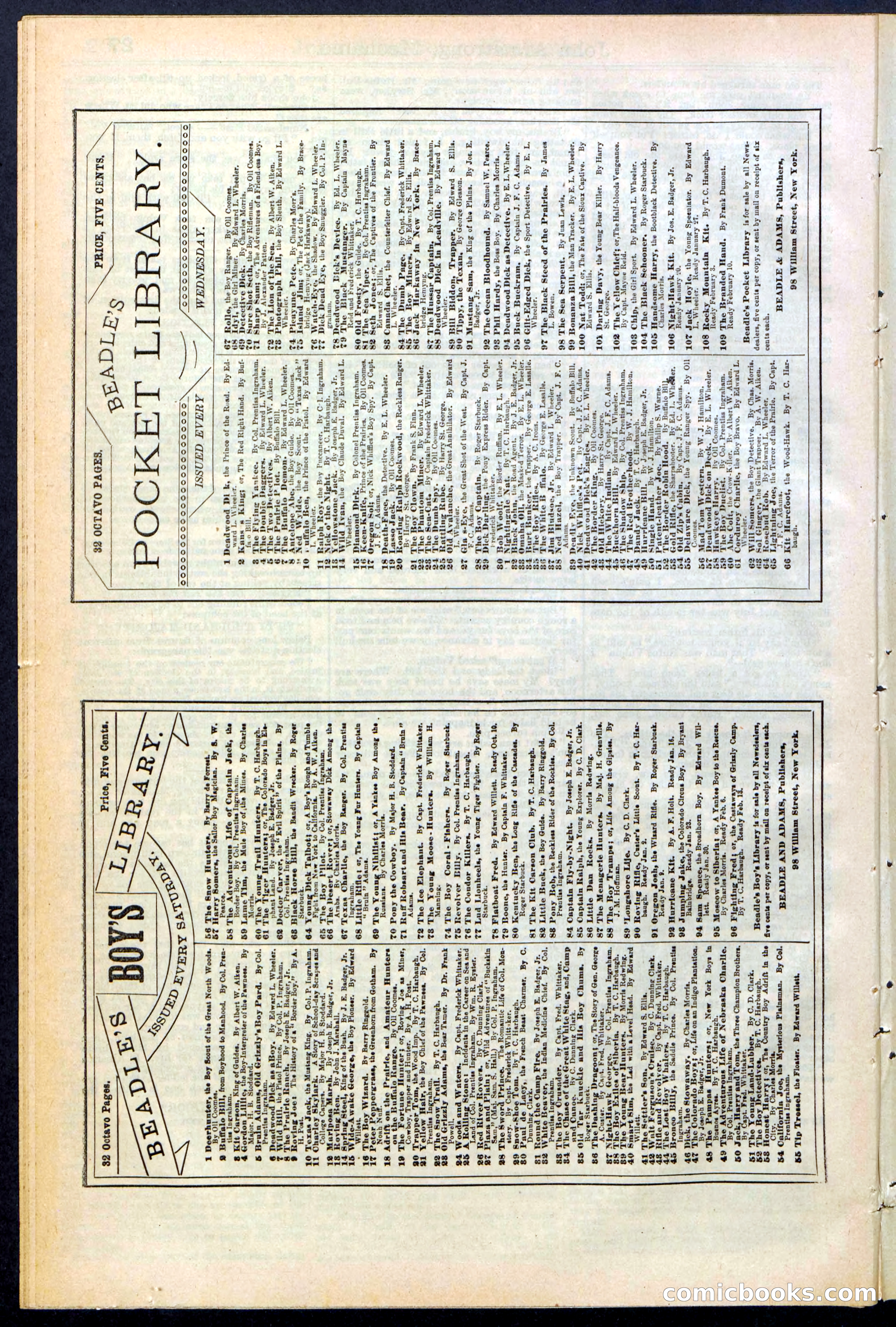 Beadle's New York Dime Library, No. 378 — page 28 of 32