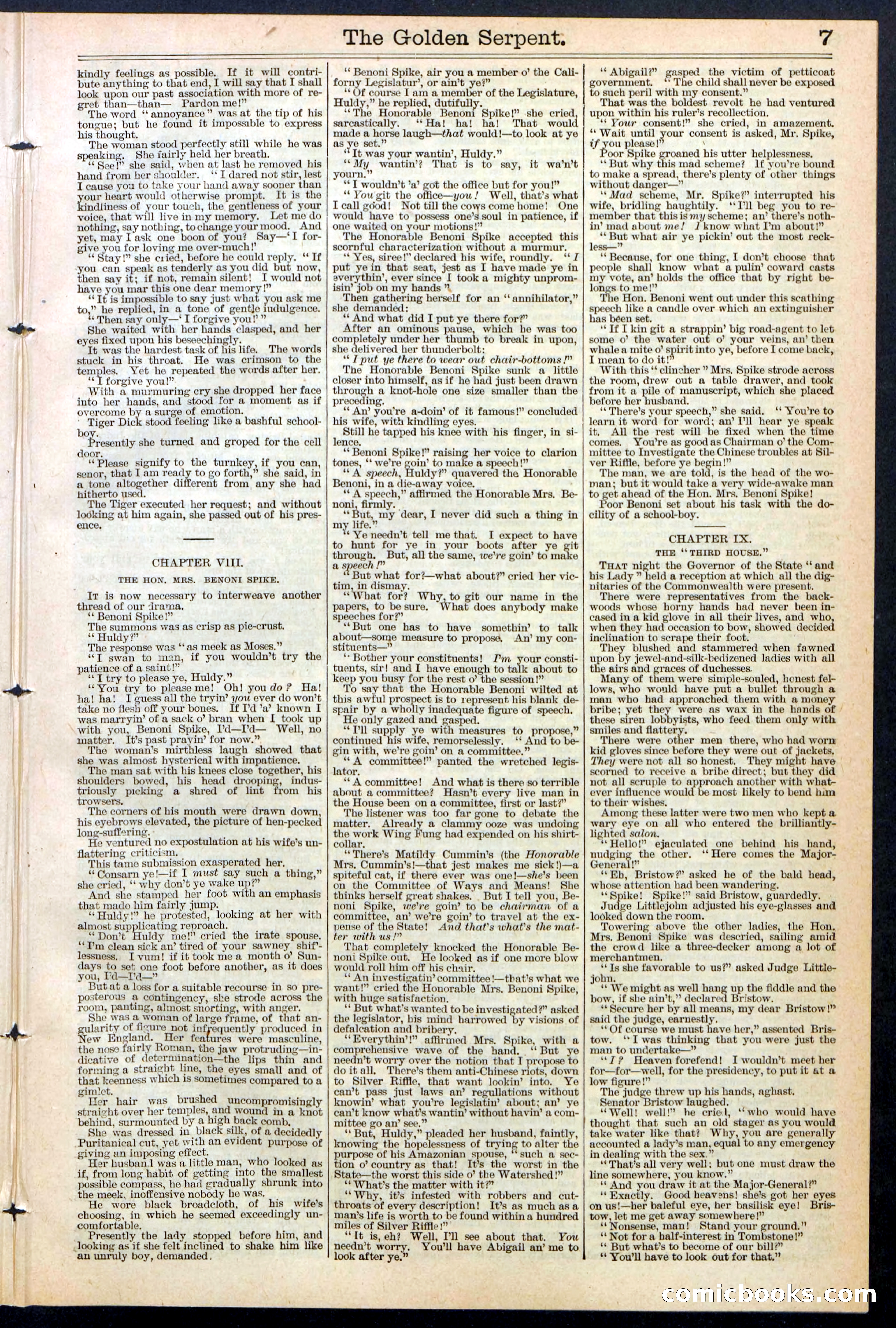 Beadle's New York Dime Library No. 380 — page 7 of 32