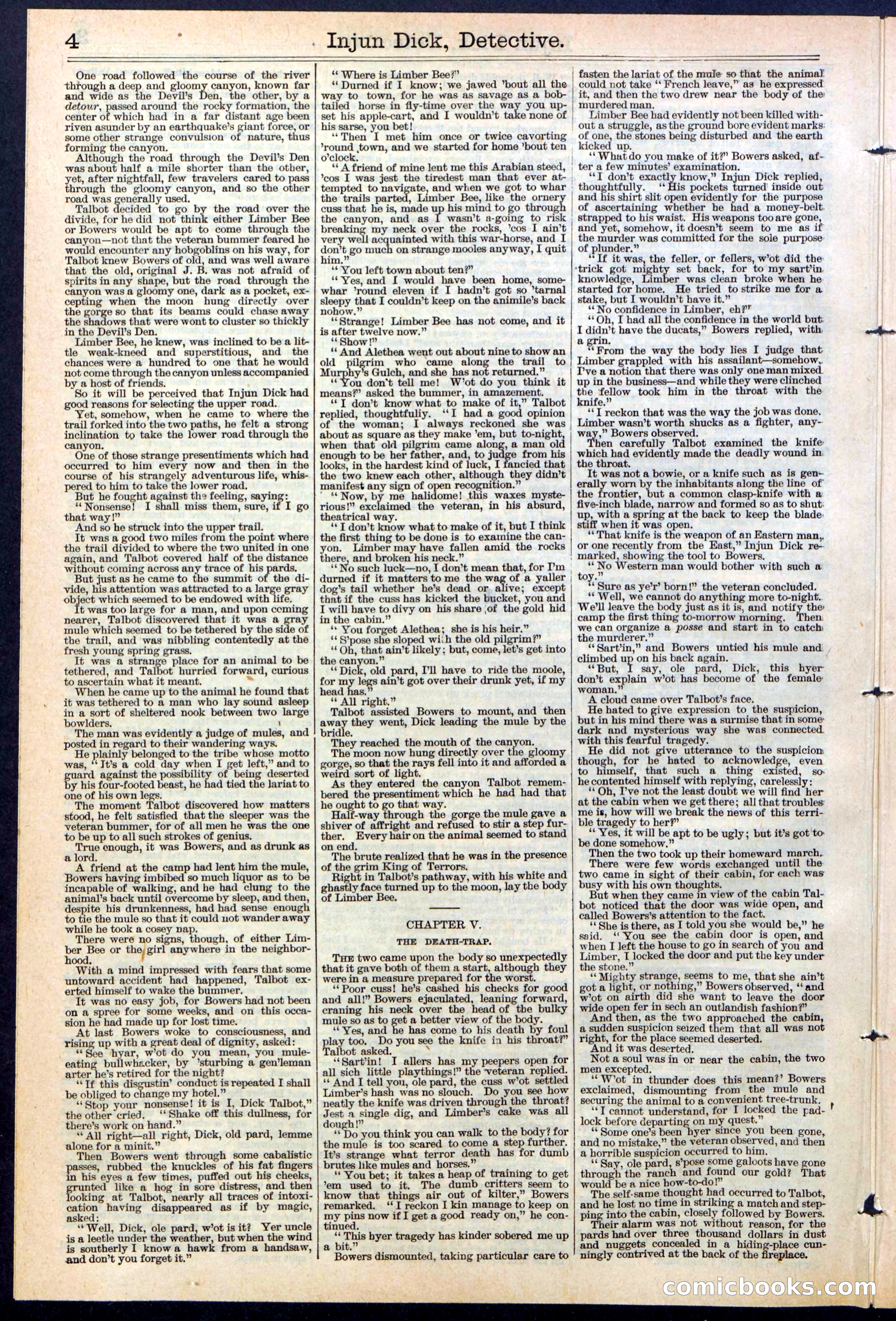 Beadle's Dime Library No. 384 — page 4 of 32
