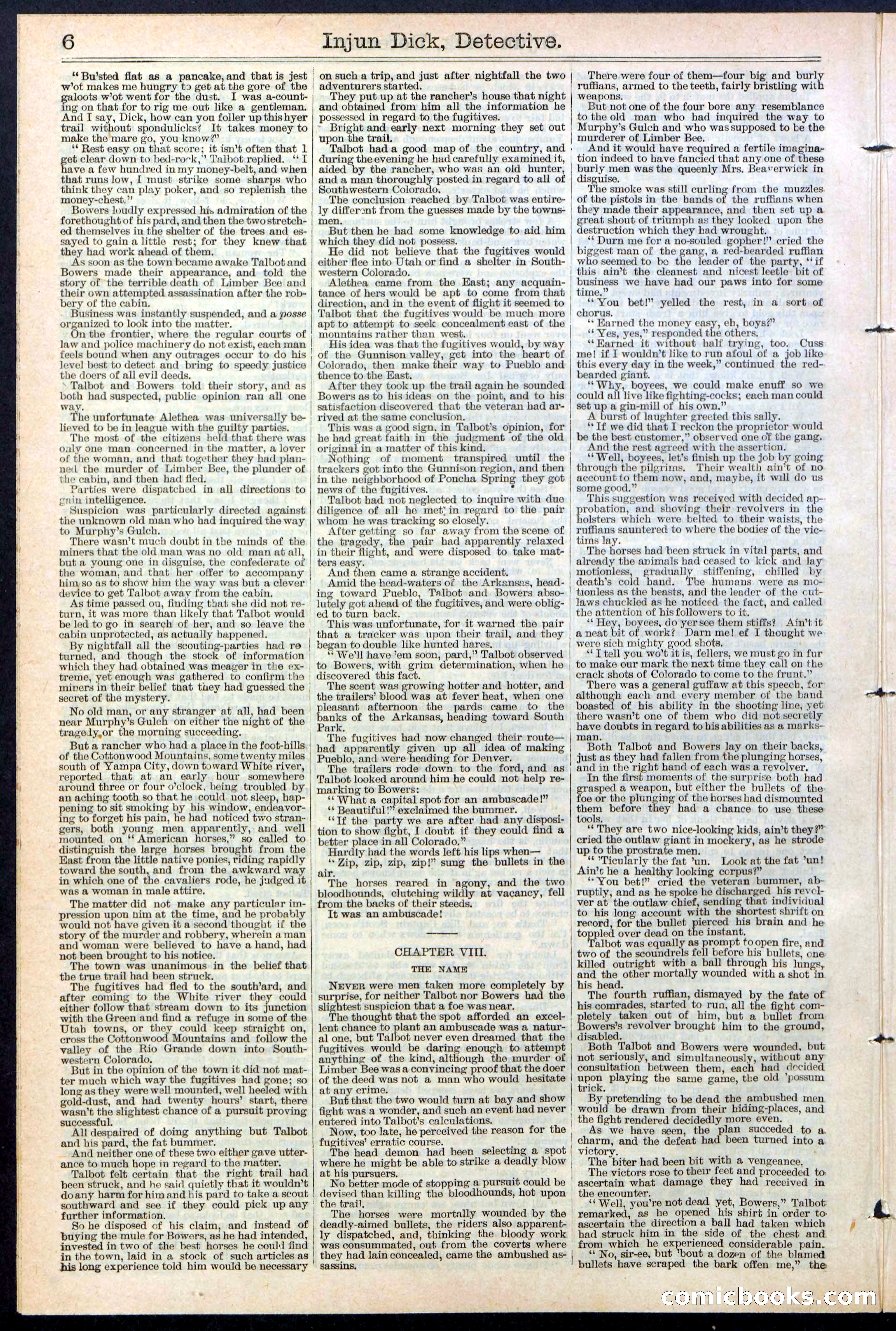Beadle's Dime Library No. 384 — page 6 of 32