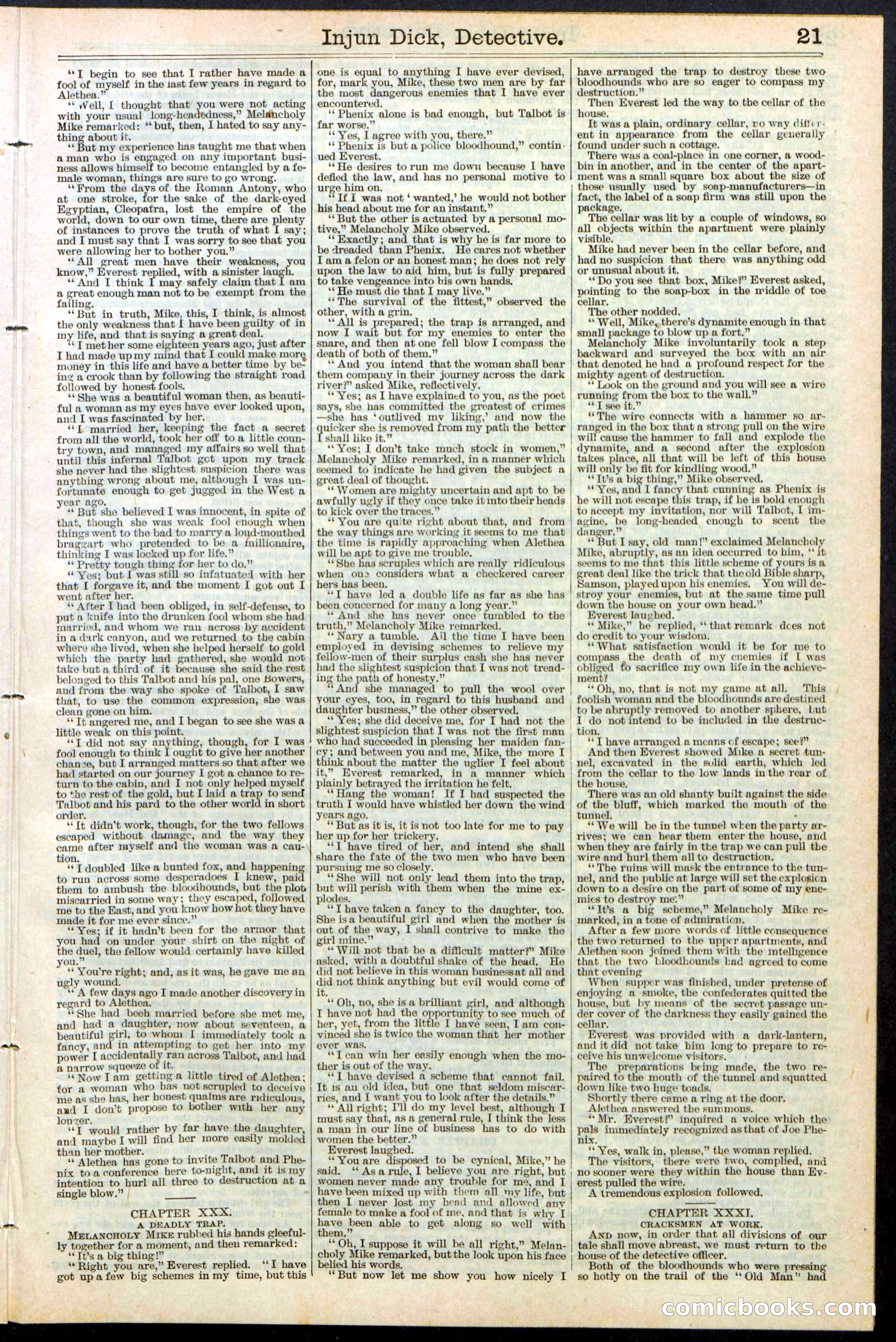Beadle's Dime Library No. 384 — page 21 of 32
