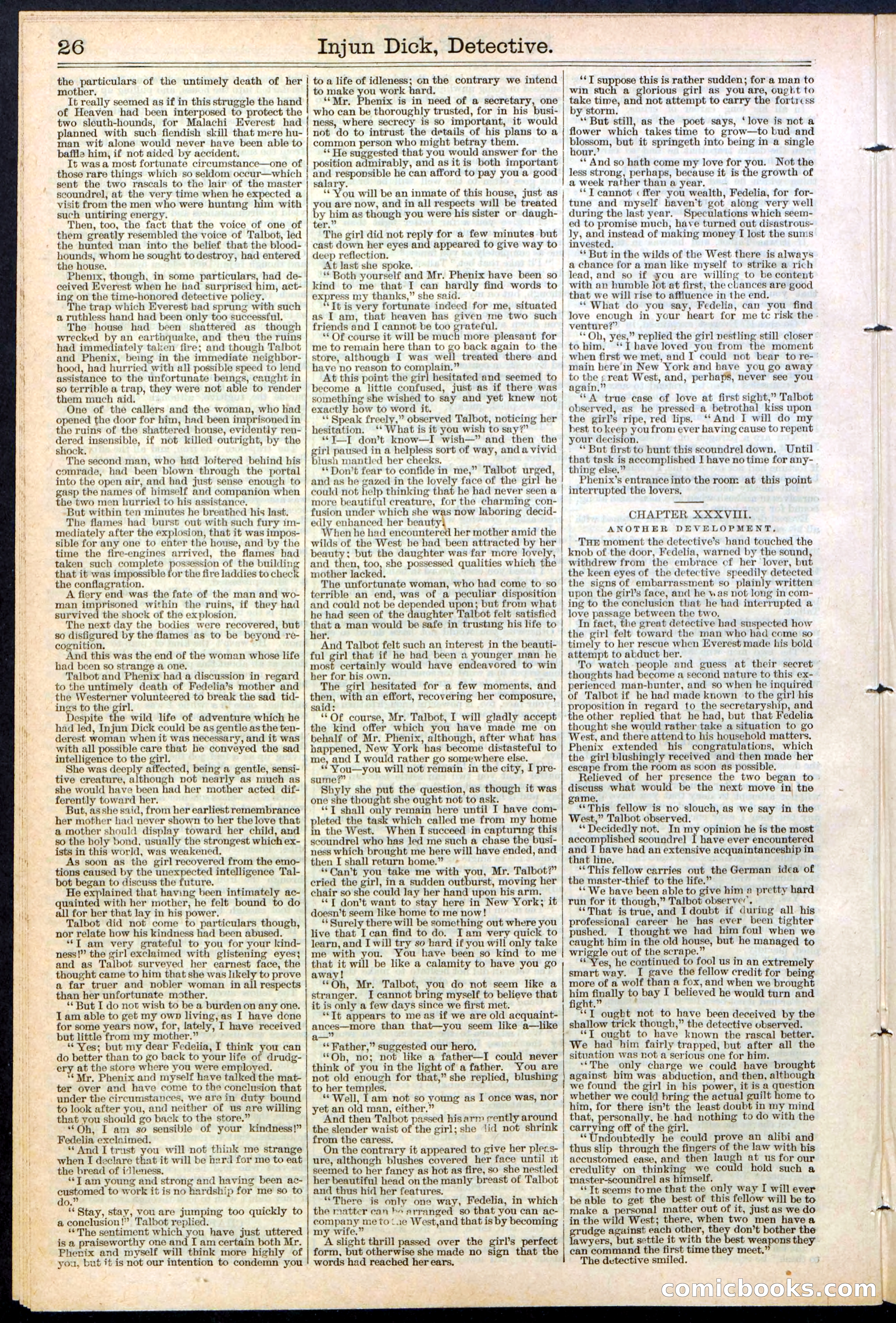 Beadle's Dime Library No. 384 — page 26 of 32