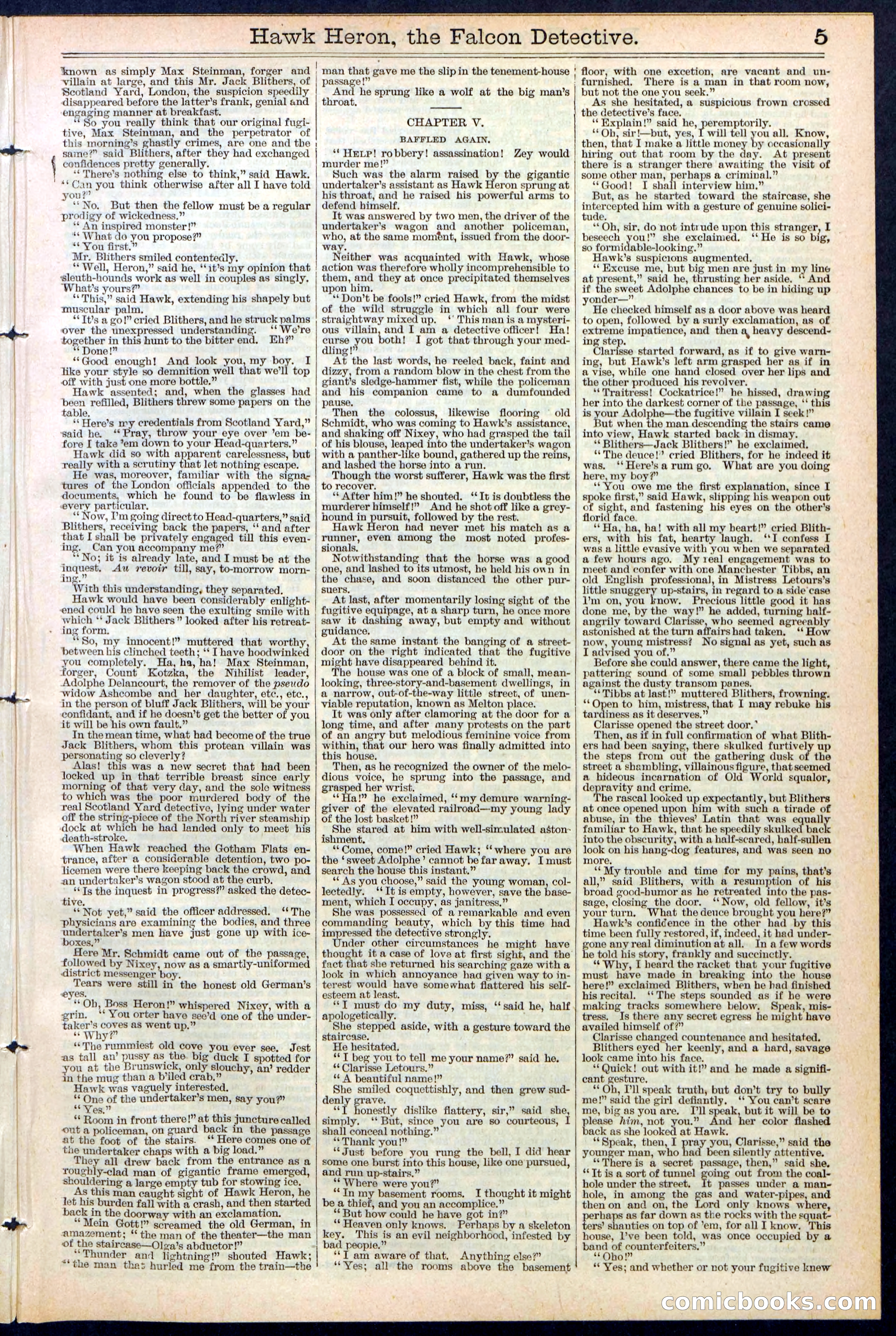 Beadle's Dime Library No. 386 — page 5 of 32
